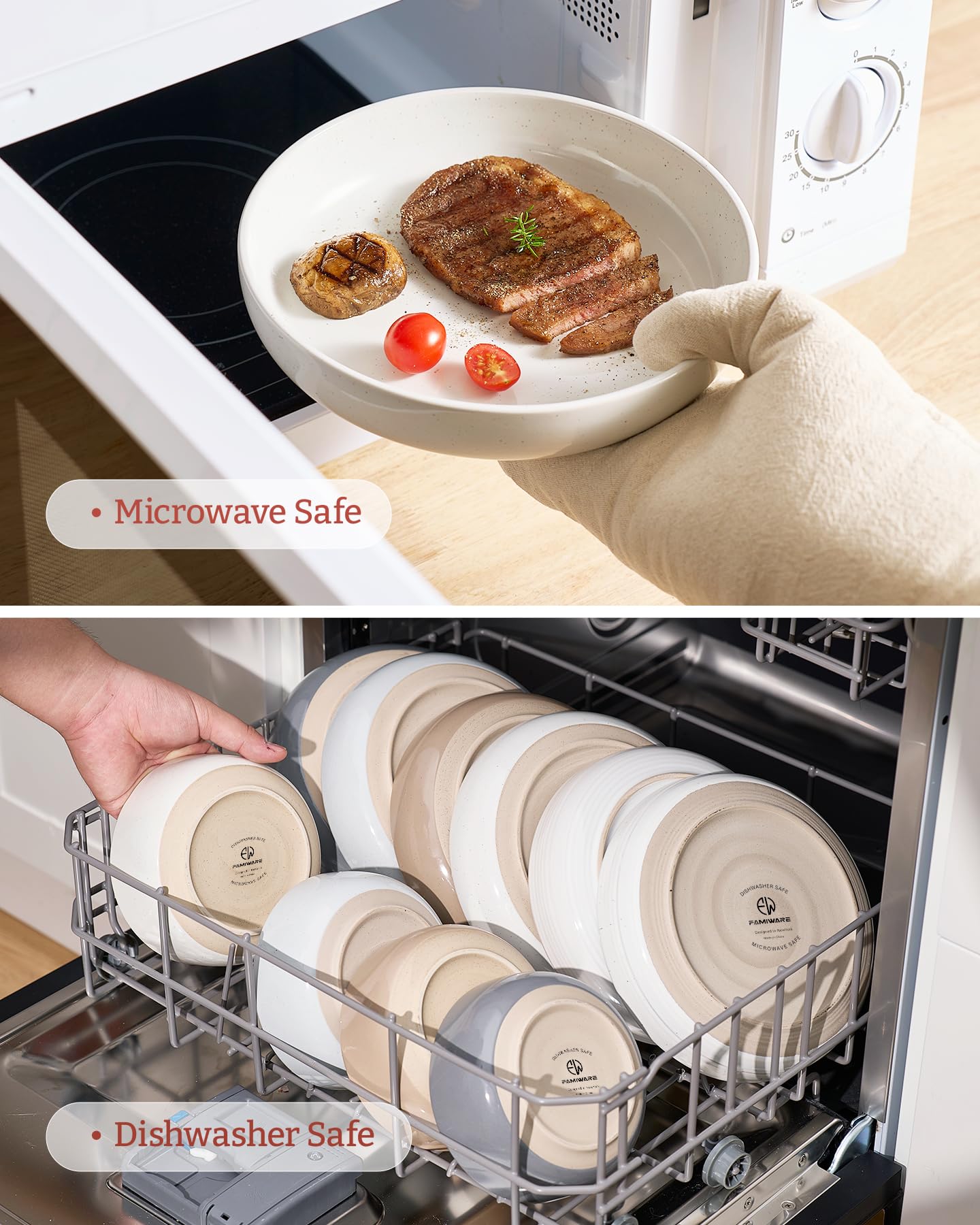 Famiware Milkyway 33 Oz Bowl Set, Pasta Bowls Set Of 4, Salad Bowls Perfect For Your Friend For Housewarming, Thanksgiving, Chri