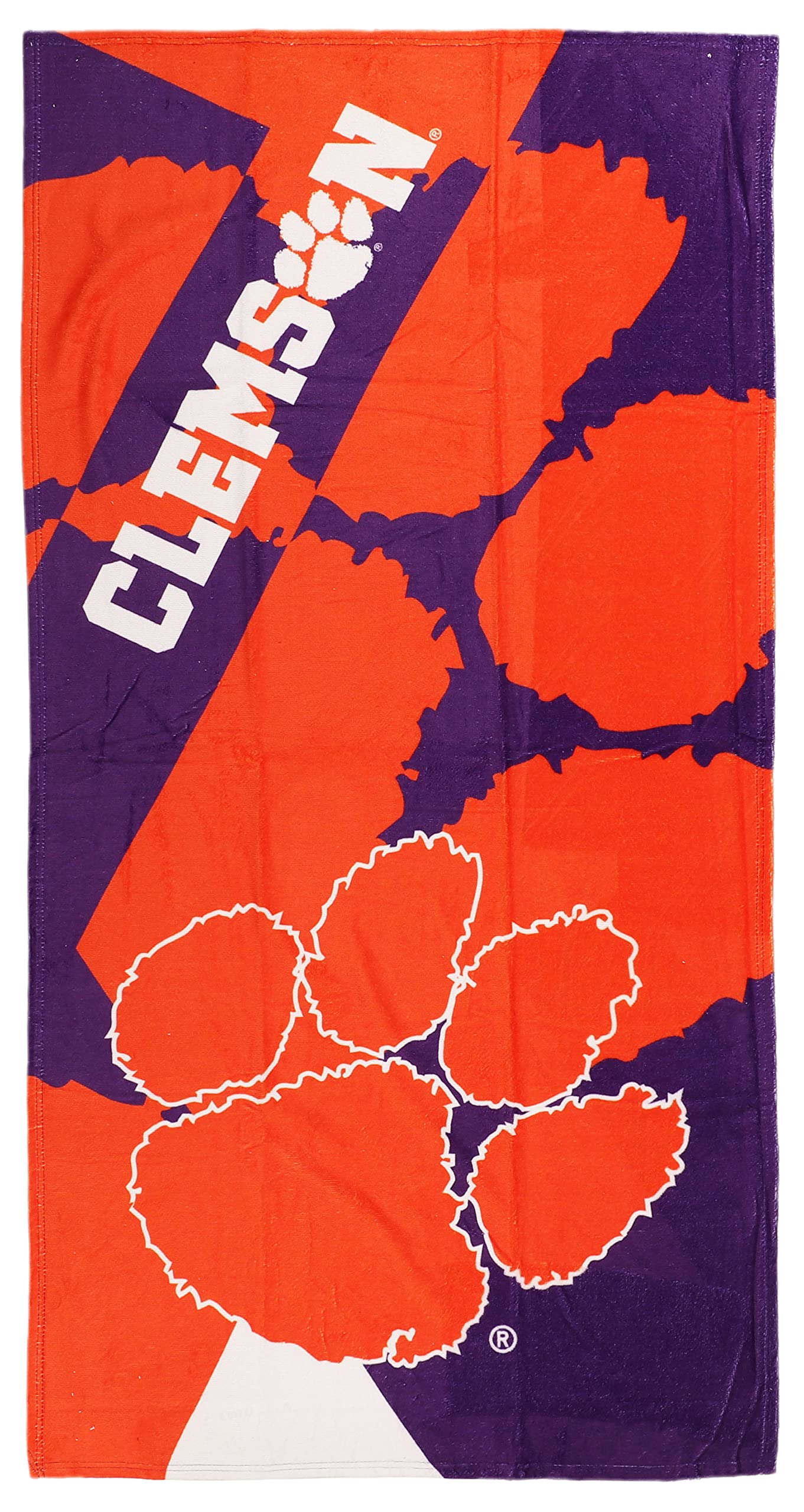 Northwest Clemson Tigers 30 x 60 Inch Beach Towel, Puzzle Design