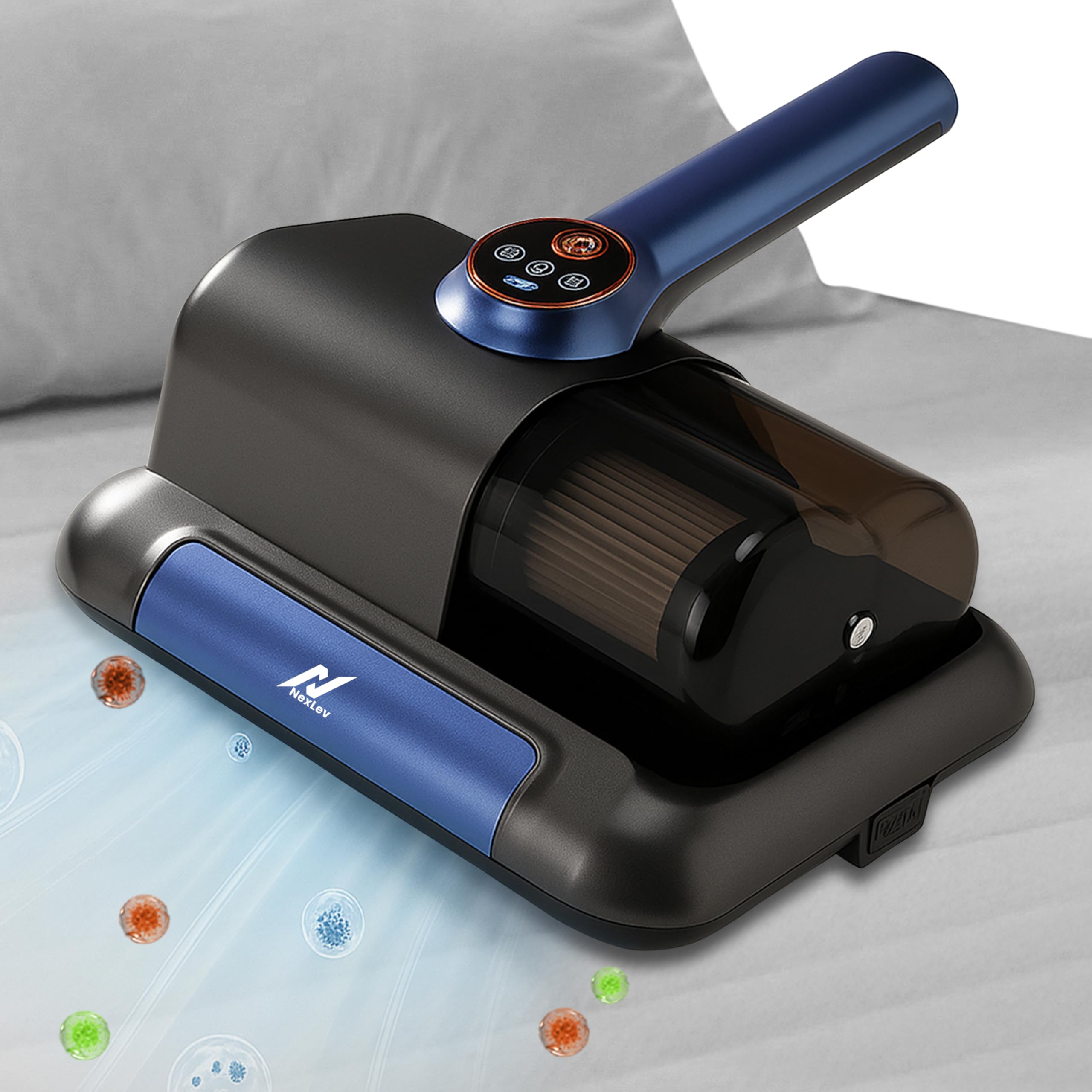 Nexlev Mattress, Sofa, Carpet & Car Seat Vacuum Cleaner|For Dust Mites Allergens & Pet Hair|Cordless Design|1500*3 Mah |Uv Steri