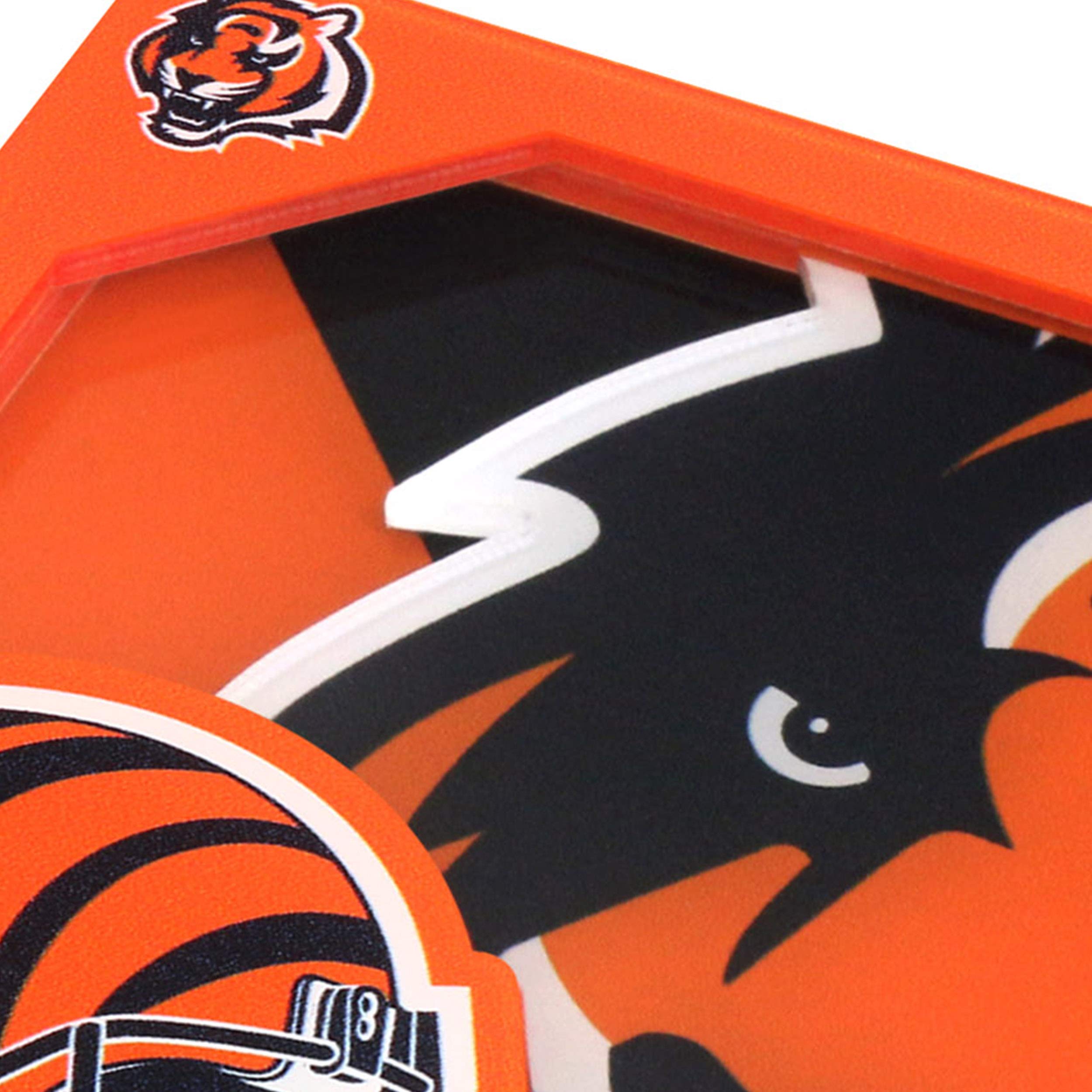 Youthefan Nfl Cincinnati Bengals 3D Logo Series Coasters 4'' X 4''