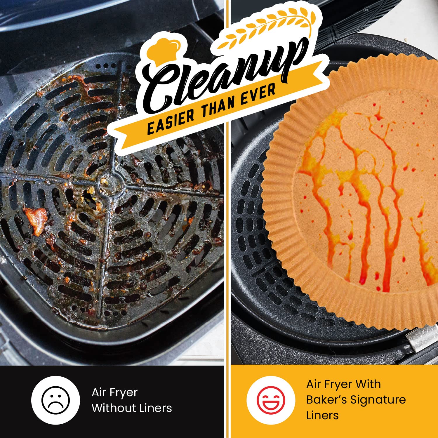 6.3    Small Air Fryer Liners, 2-4 Qt Air Fryer Liners, 120Pcs Disposable Paper Liners - Non-Stick And Oil Proof For Easy Cleanu