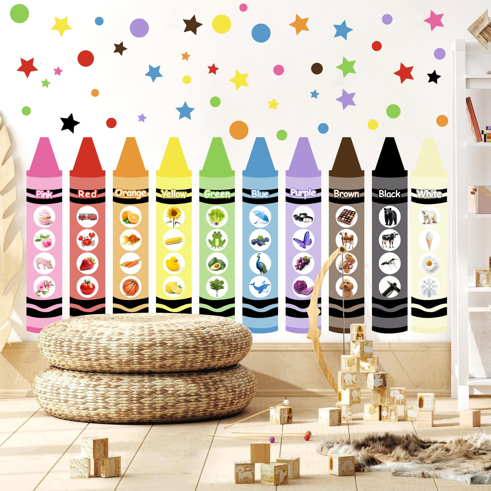 Color Wall Decals Kids Nursery Wall Stickers Color Educationnal Wall Decals Peel And Stick Classroom Wall Sticker Colorful Bulle