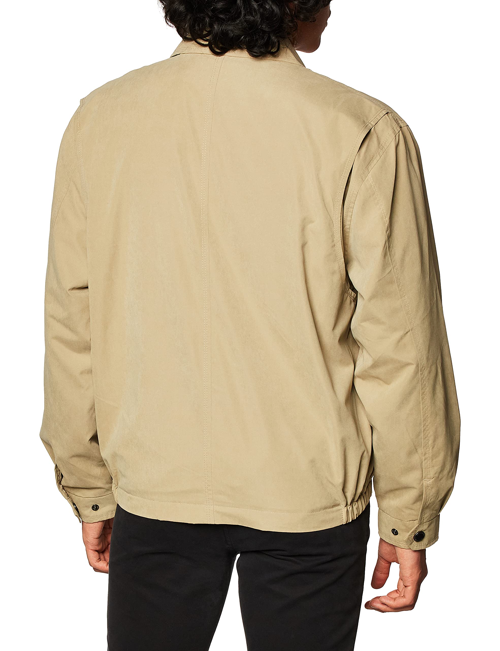 LONDON FOG Men's Auburn Zip-Front Golf Jacket, Lightweight Mesh, Camel, Large Tall, Model L45500T