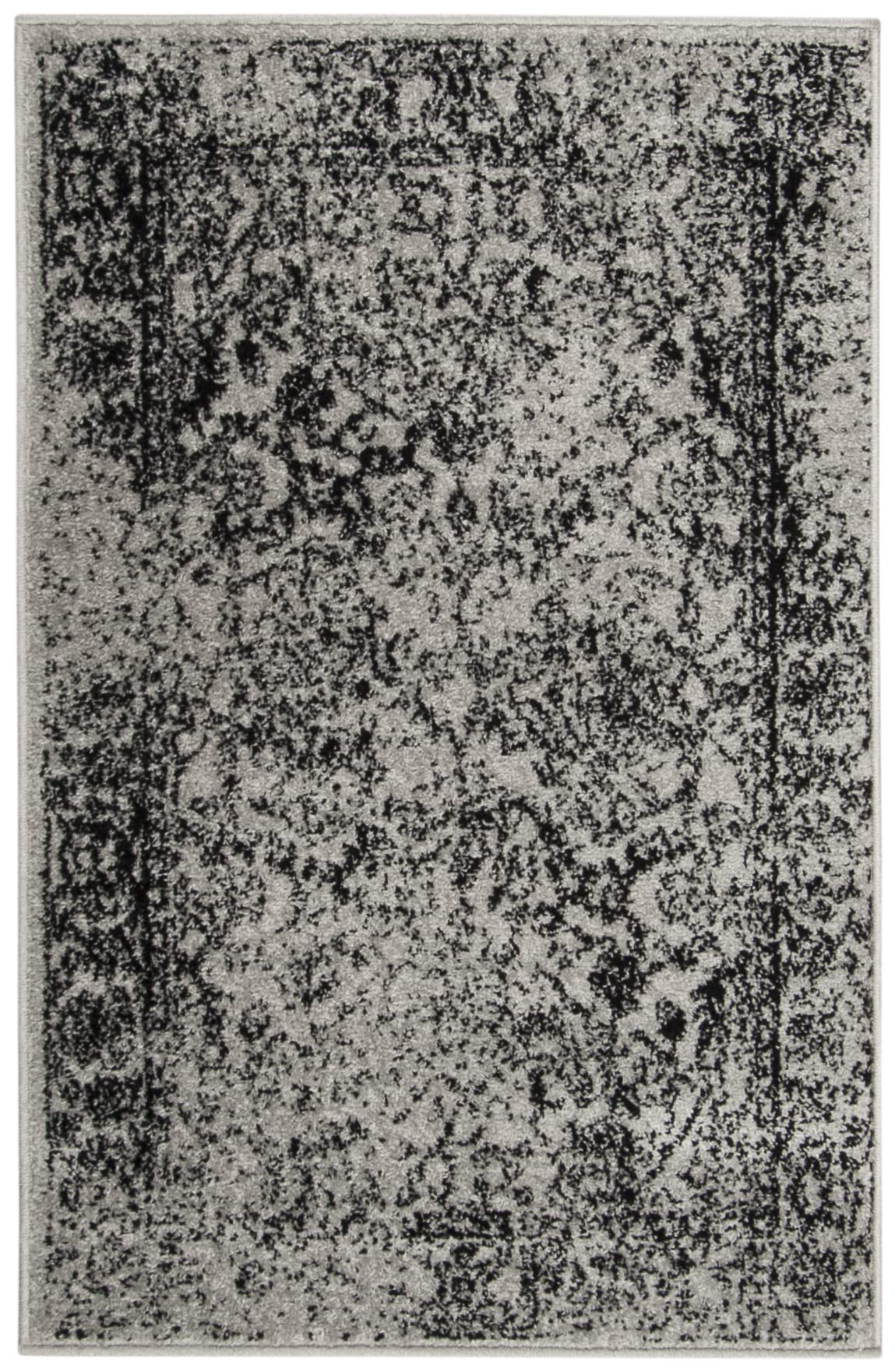 SAFAVIEH Adirondack Collection Accent Rug - 26 x 4, Grey & Black, Oriental Distressed Design, Non-Shedding & Easy Care, Ideal 