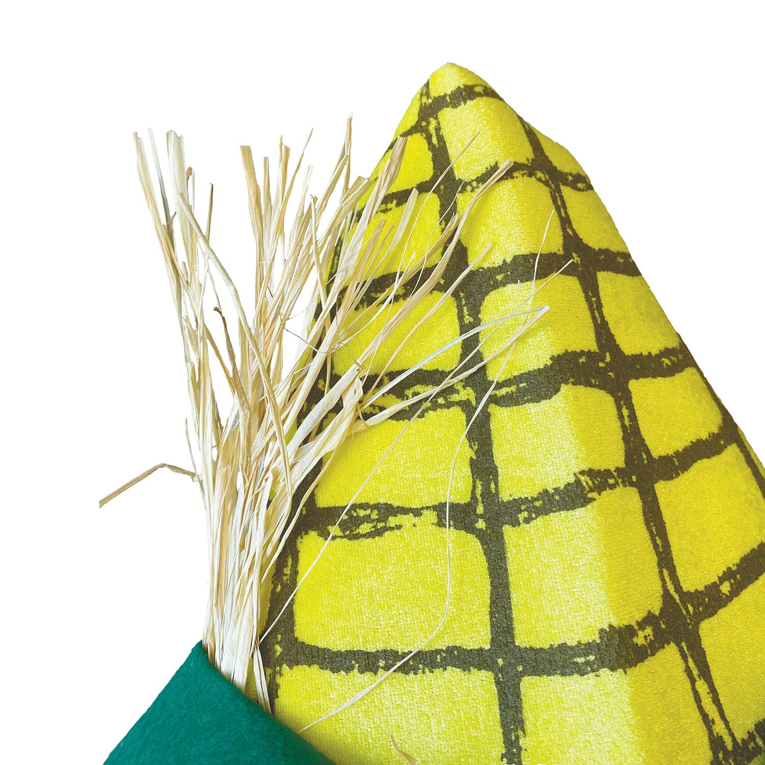 Beistle Unisex Plush Corn Cob Hats, 2 Pieces - Farm Party Supplies, Halloween Costume Dress Up, Harvest Themed Festivals, Novelt