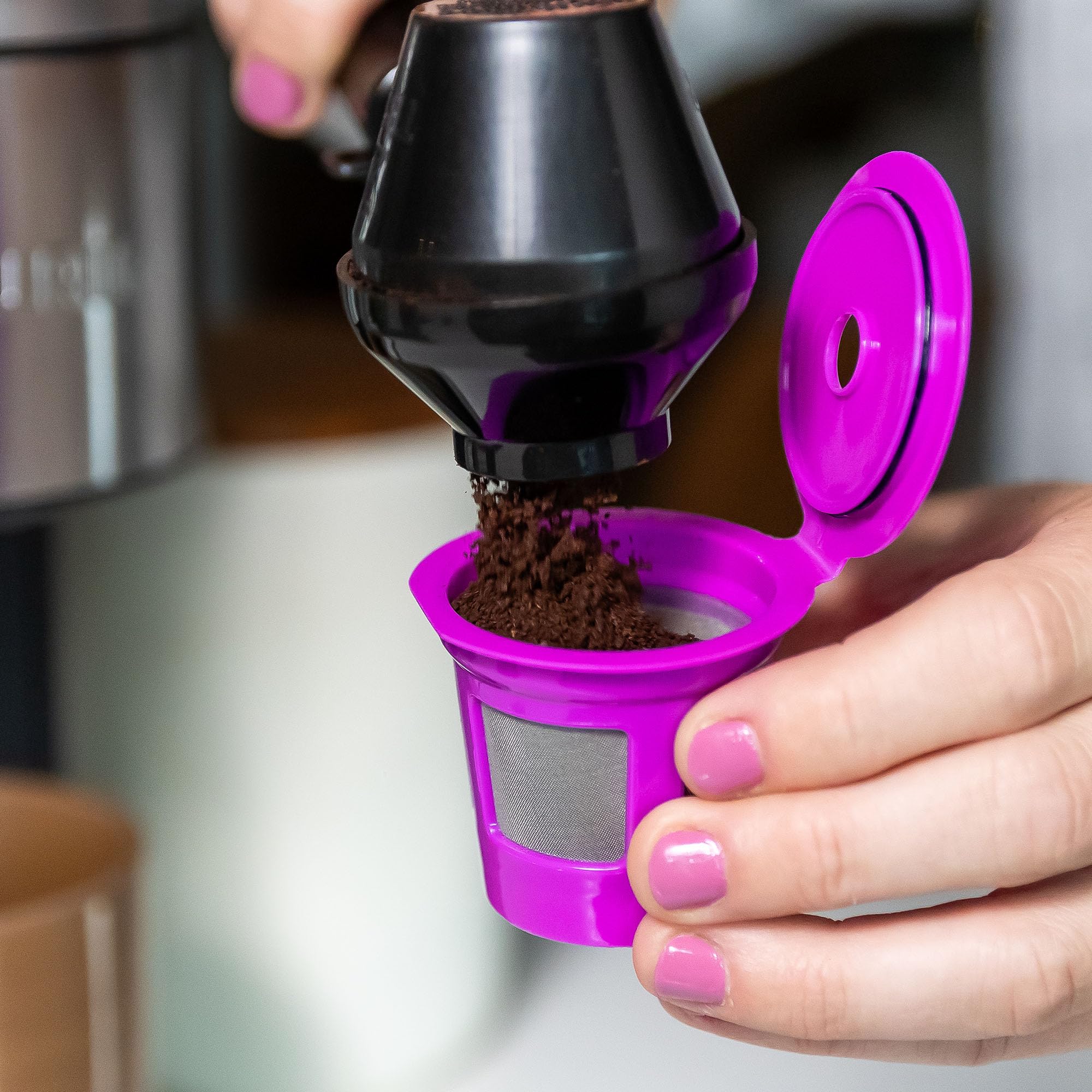 Cafe Fill Value Pack By Perfect Pod - Reusable K Cup Coffee Pod Filters & Scoop, Compatible With Keurig K-Duo, K-Mini, 1.0, 2.0,