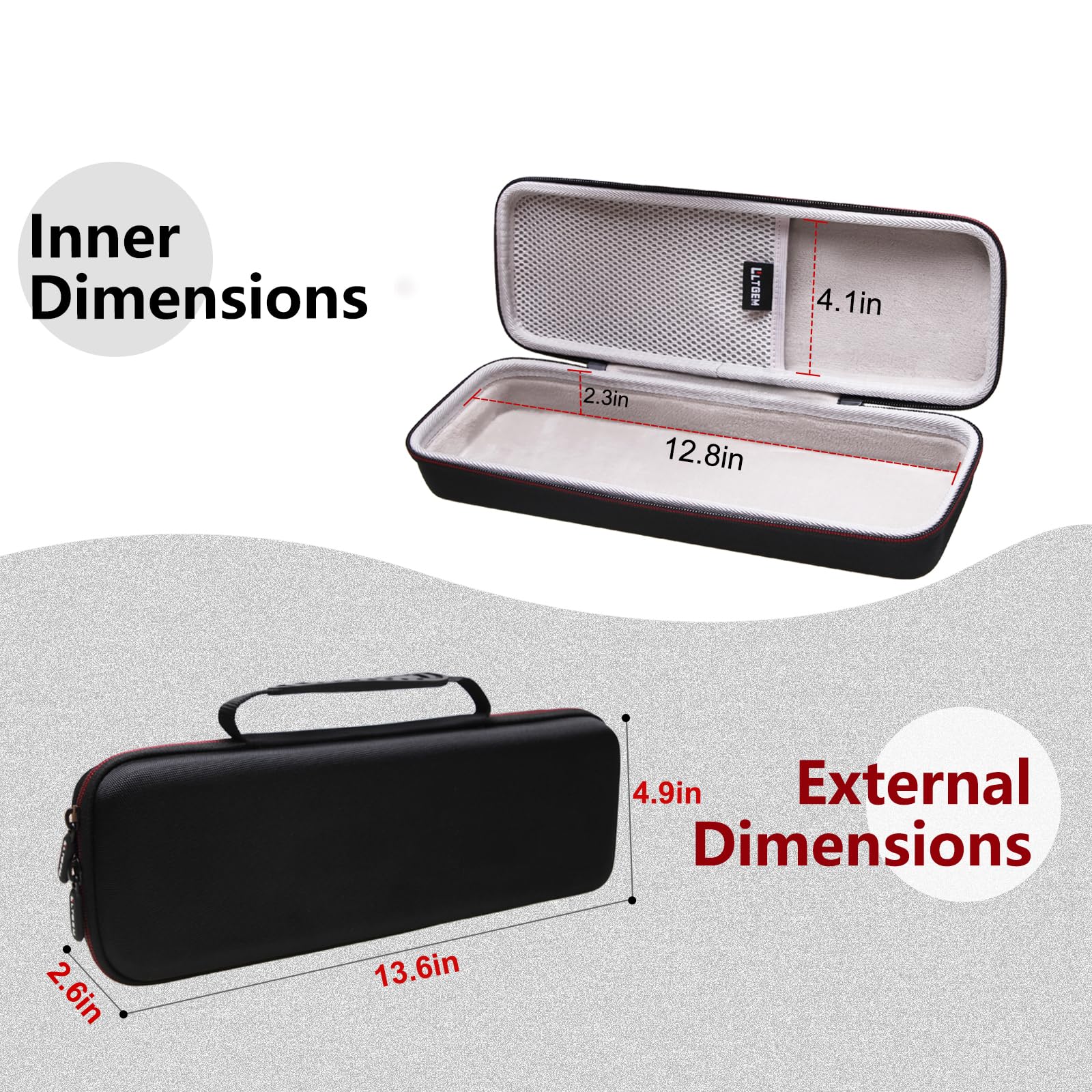 LTGEM carrying hrad storage case for Breville the Joule Turbo Sous Vide Machine - Travel Portable Storage Hard Case