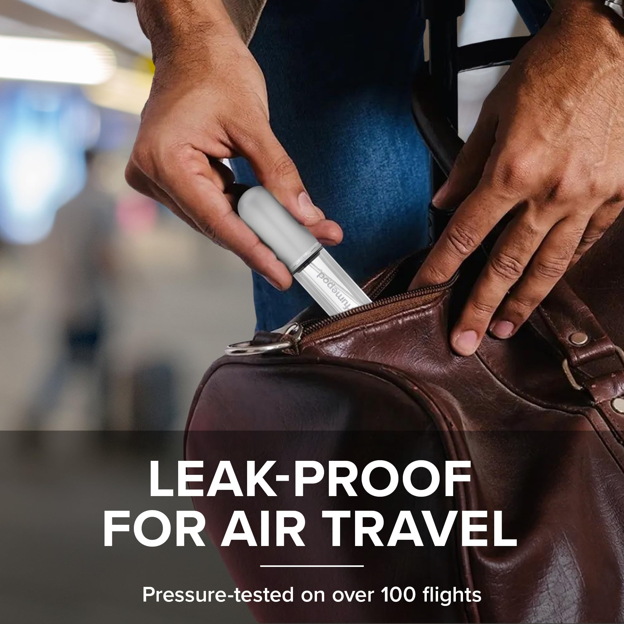 Travalo Pod Pure Perfume Atomizer Duo W/Pouch - Leak-Proof And Tsa Approved For Air Travel - Reusable, Airtight, Easy-Fill Mini
