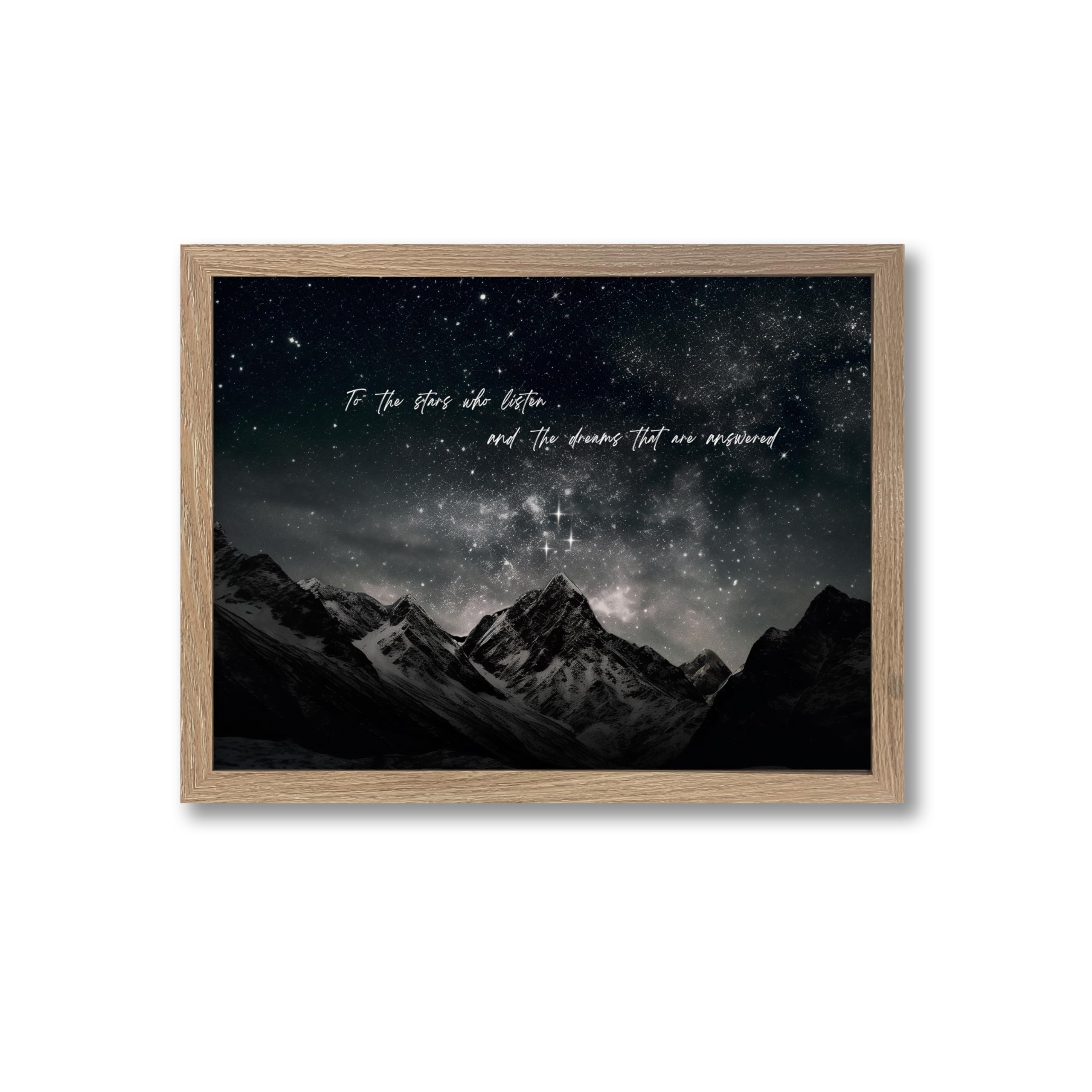 Twodays Romantasy Inspired Room Decor, To The Stars Who Listen Wall Art Prints For Bookish Gifts, City Of Starlight Poster For L