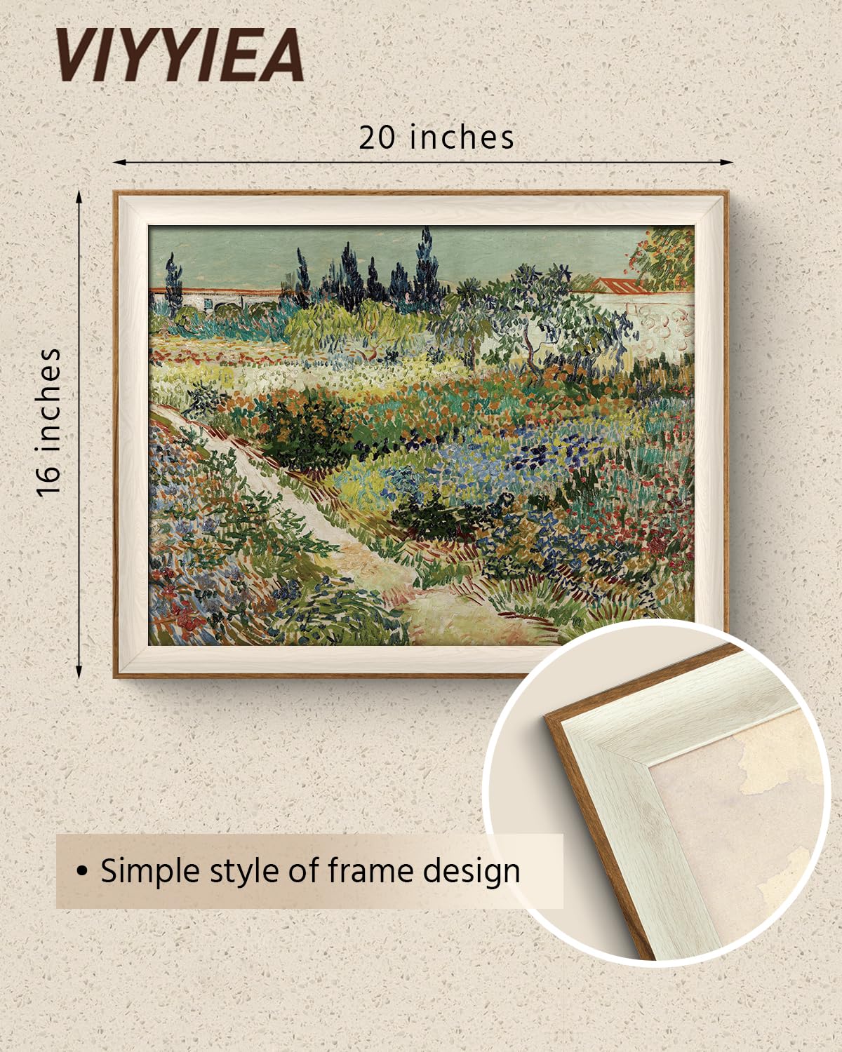 Viyyiea Framed Canvas Wall Art For Living Room, Vintage Home Decor Lan ...