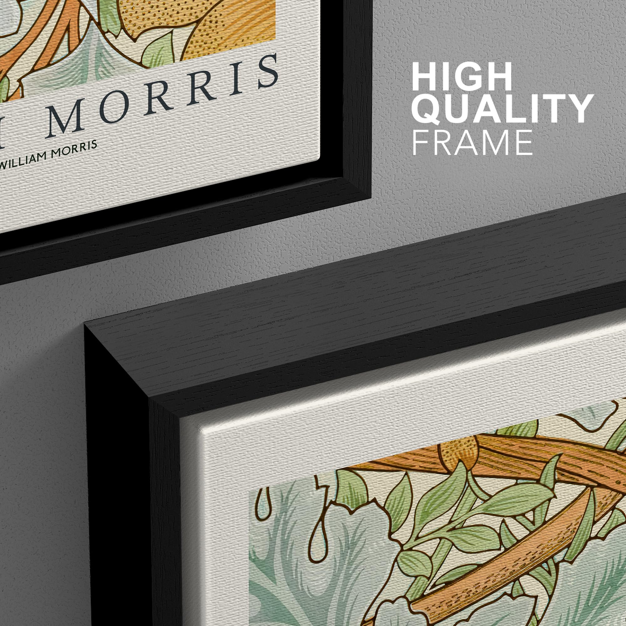 Wall26 Framed Canvas Print Wall Art Set William Morris Flower Tapestry Posters Nature Wilderness Illustrations Modern Art Decora