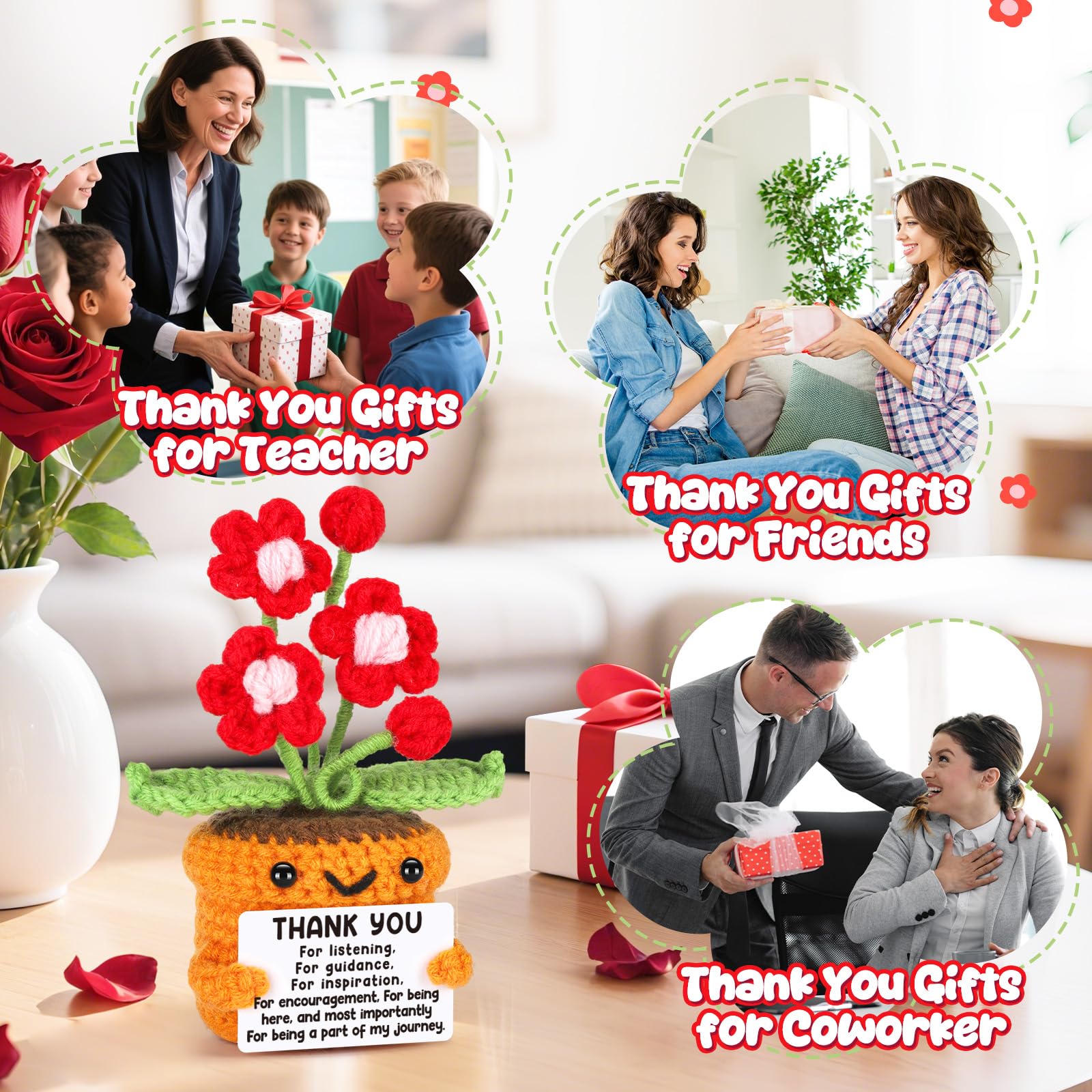 Thank You Gifts for Boss Women Boss Lady Her Female Christmas Thanksgiving Birthday Handmade Appreciation Present for Coworker M