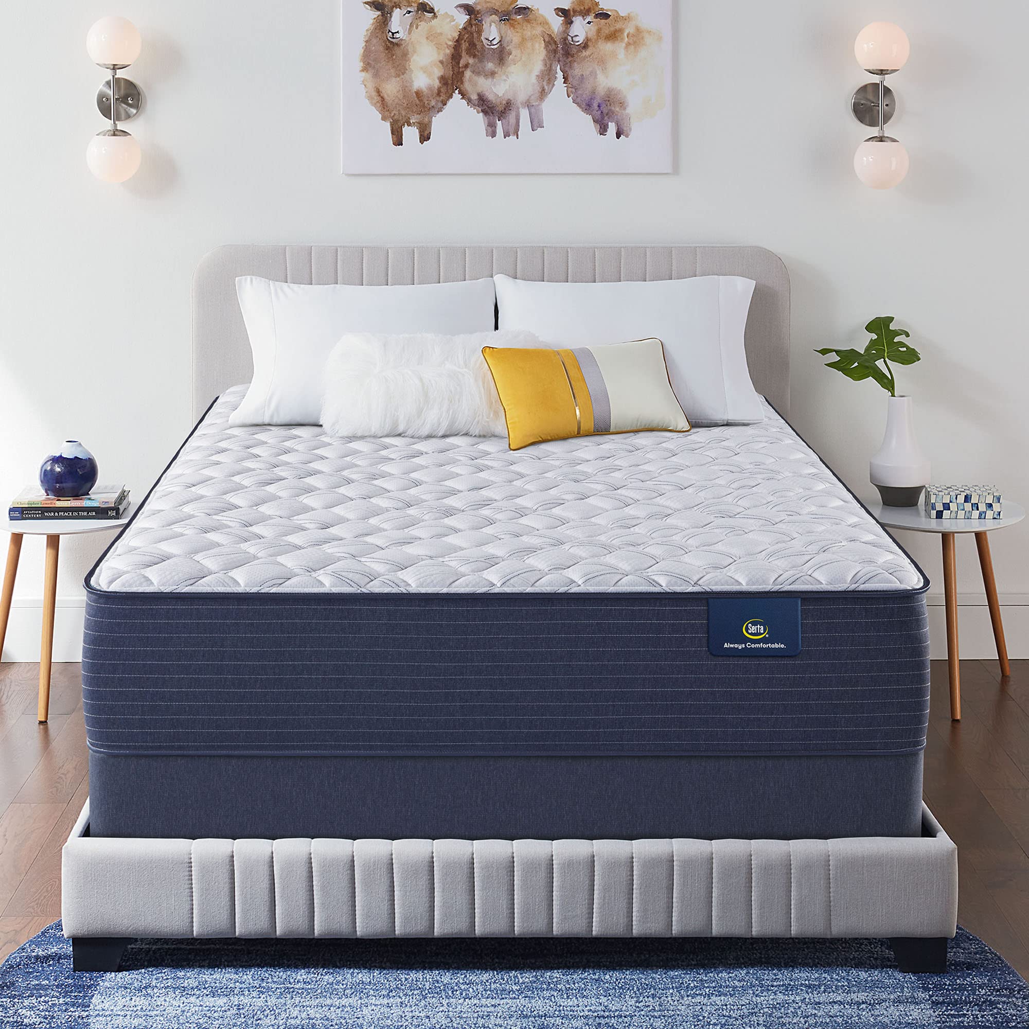 Serta Classic Clarks Hill 2.0, Firm 12.5 Full Mattress, Zoned Support, Cooling, Breathable And Pressure Relieving - 100 Night Tr