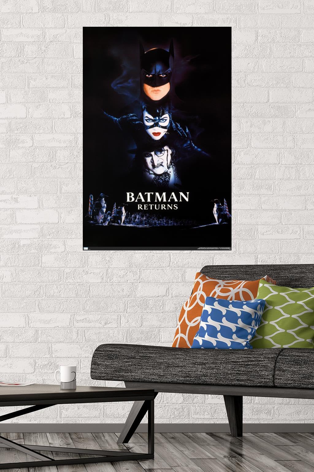 Trends International Dc Comics Movie Batman Returns - Logo One Sheet Wall Poster, 22.37'' X 34.00'', Premium Unframed Version