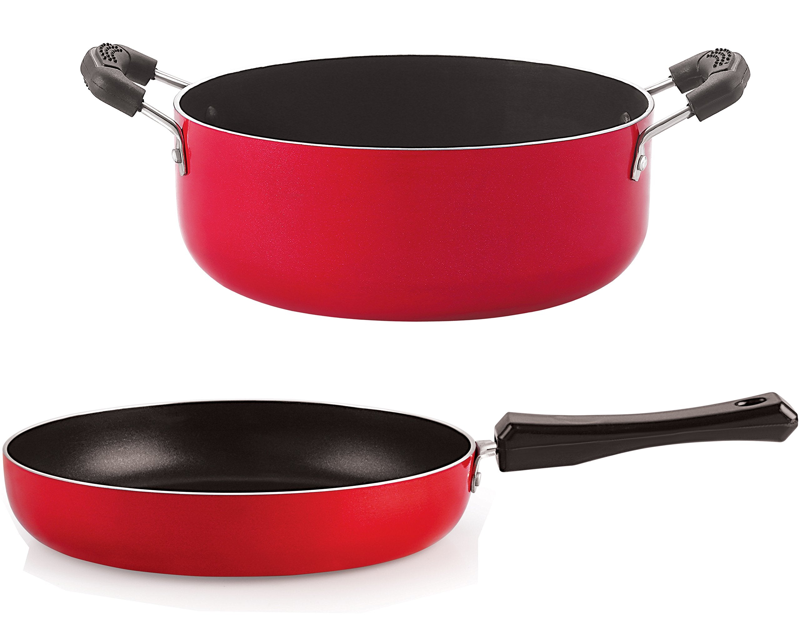 Nirlon NonStick Alumnium Gas Compatible 2 Piece Kitchenware Combo Set