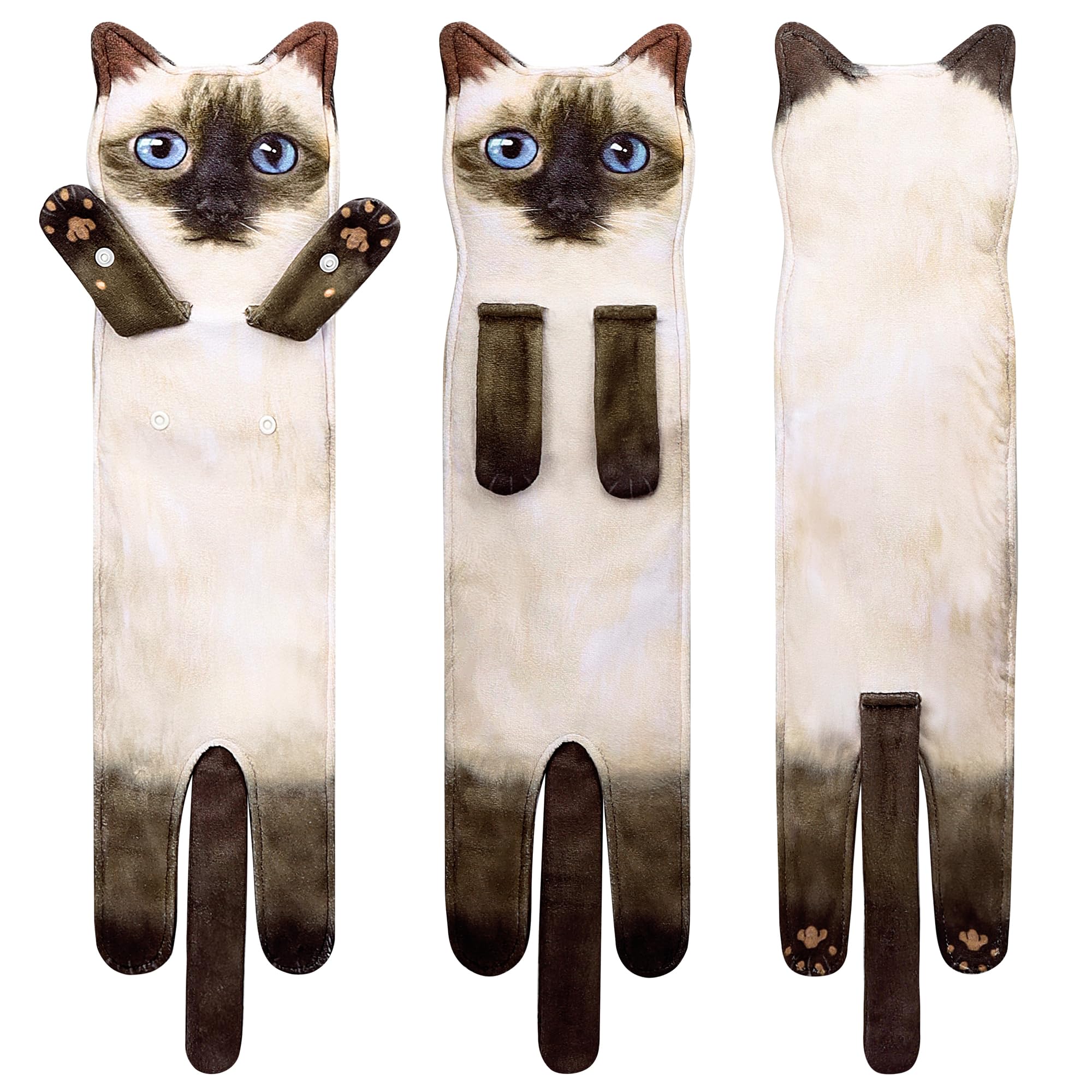 Daisyjoy Cat Funny Hand Towels For Bathroom Kitchen - Cute Decorative Cat Decor Hanging Face Towels- Unique Mothers Day Valentin