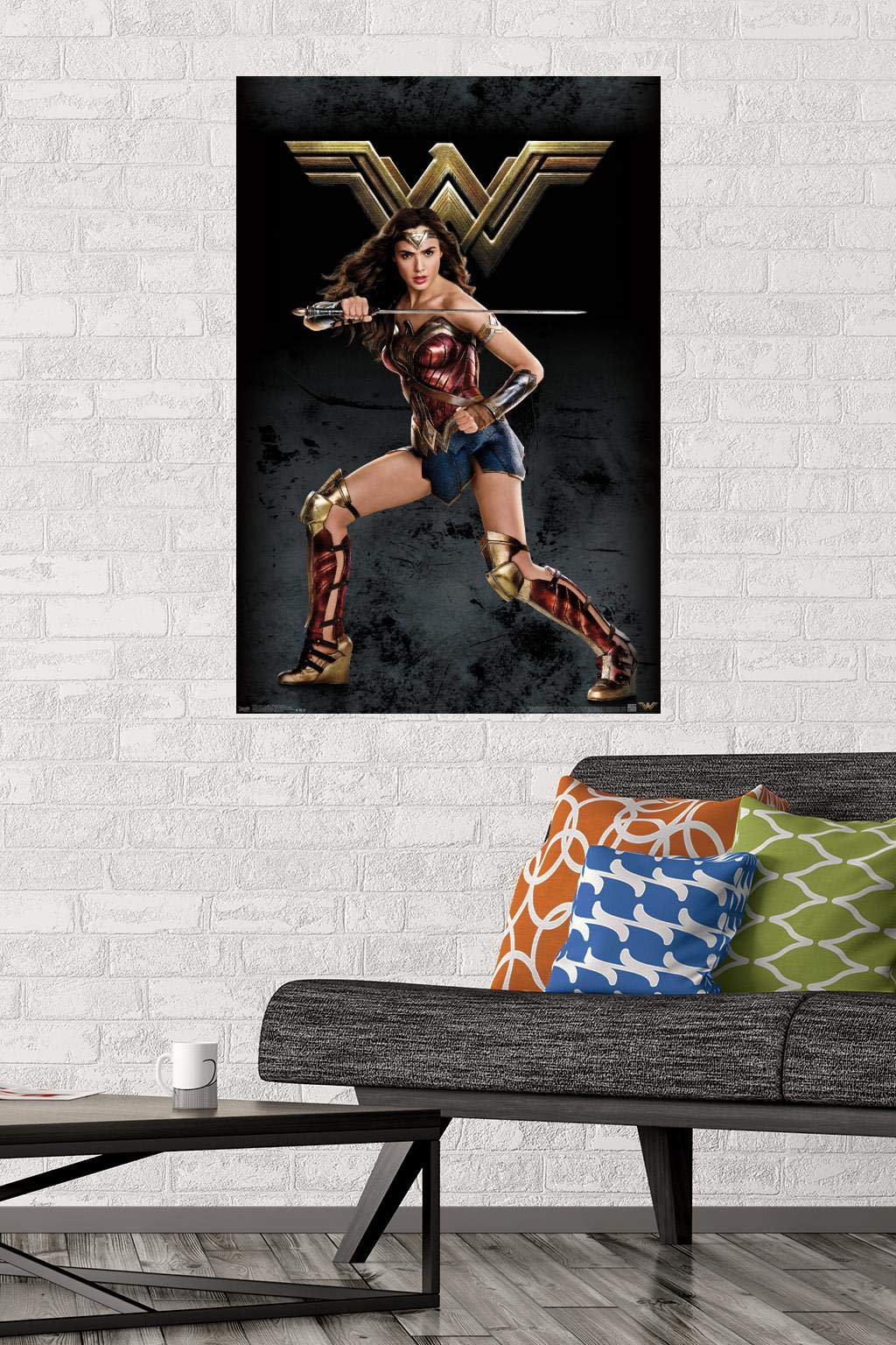Trends International Dc Comics Movie - Justice League - Wonder Woman Wall Poster, 22.375'' X 34'', Premium Unframed Version