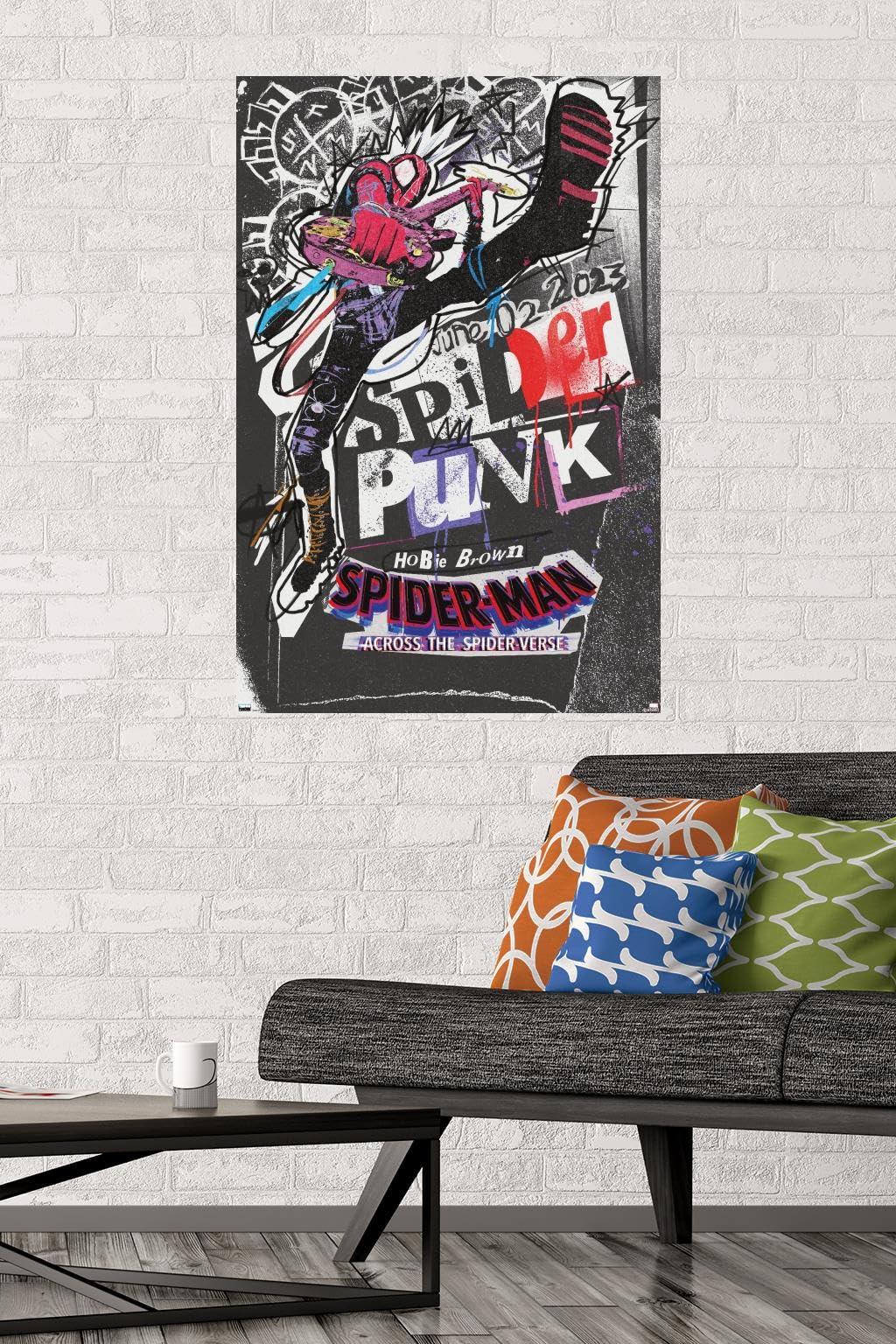 Trends International Marvel Spider-Man: Across The Spider-Verse - Spider-Punk One Sheet Wall Poster, 22.37'' X 34.00'', Premium