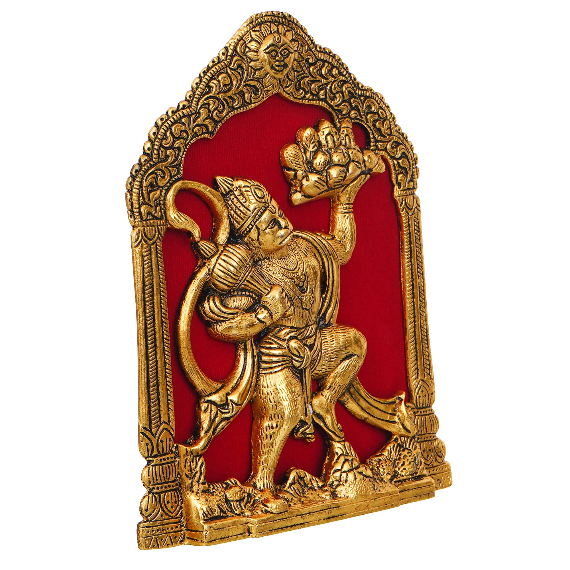 Jaipurcrafts Metal Lord Hanuman Idol Statue For Home And Office Decor | Hanuman Ji Bajrang Bali Ki Murti For Home And Office Tem