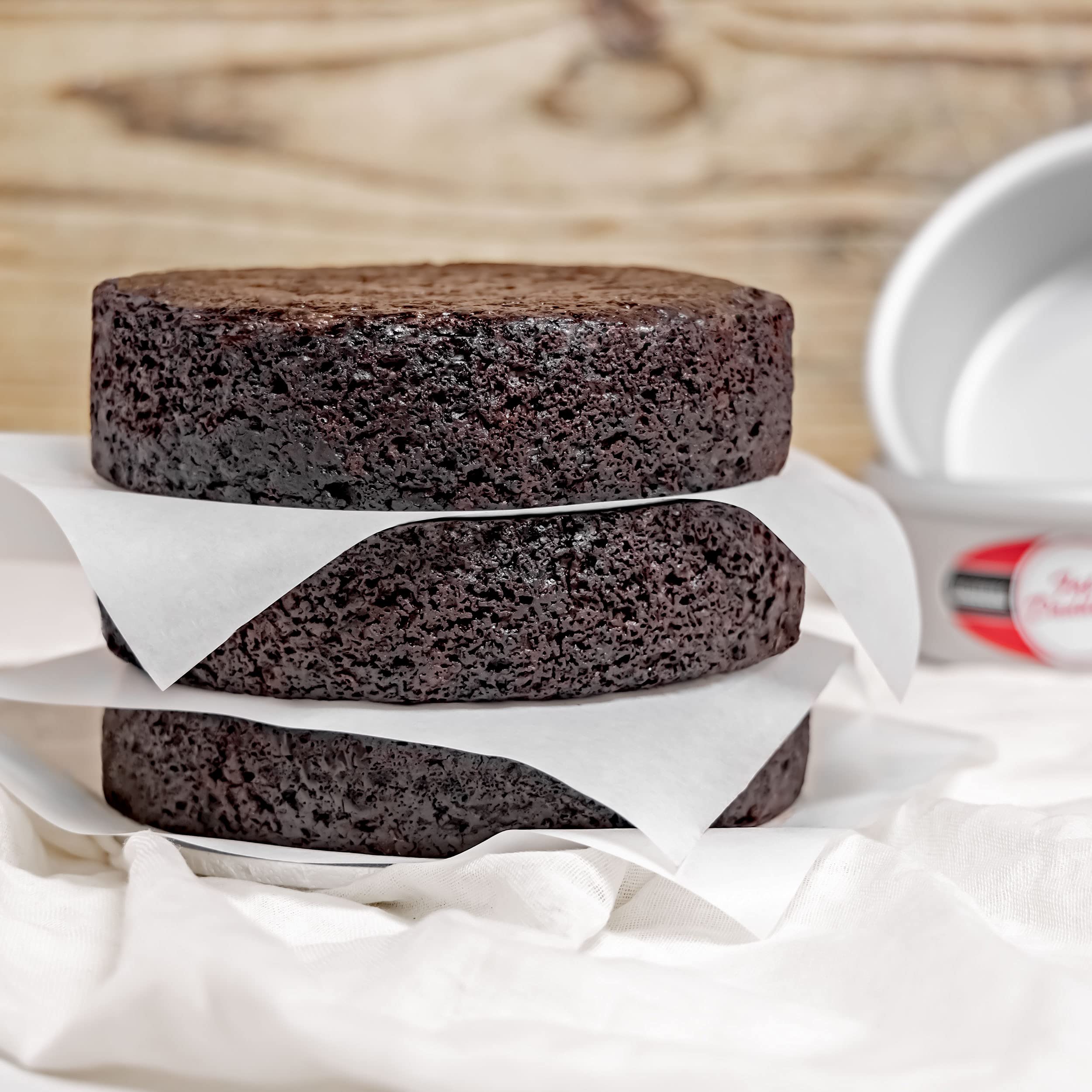 Fat Daddio'S Anodized Aluminum Round Cake Pans, 2 Piece Set, 10 X 2 Inch