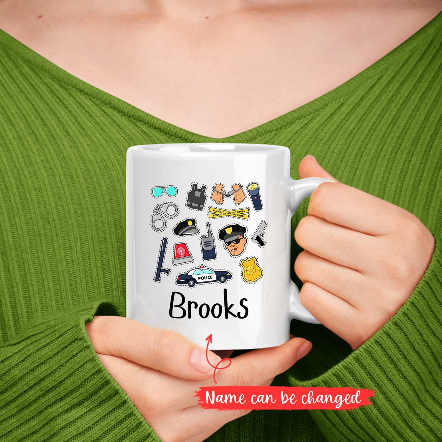 Custom Police Name Mug, Personalized Police Officer Mug, Funny Police Officer Gifts, Police Coffee Mug, Police Mug, Cop Mug, Pol