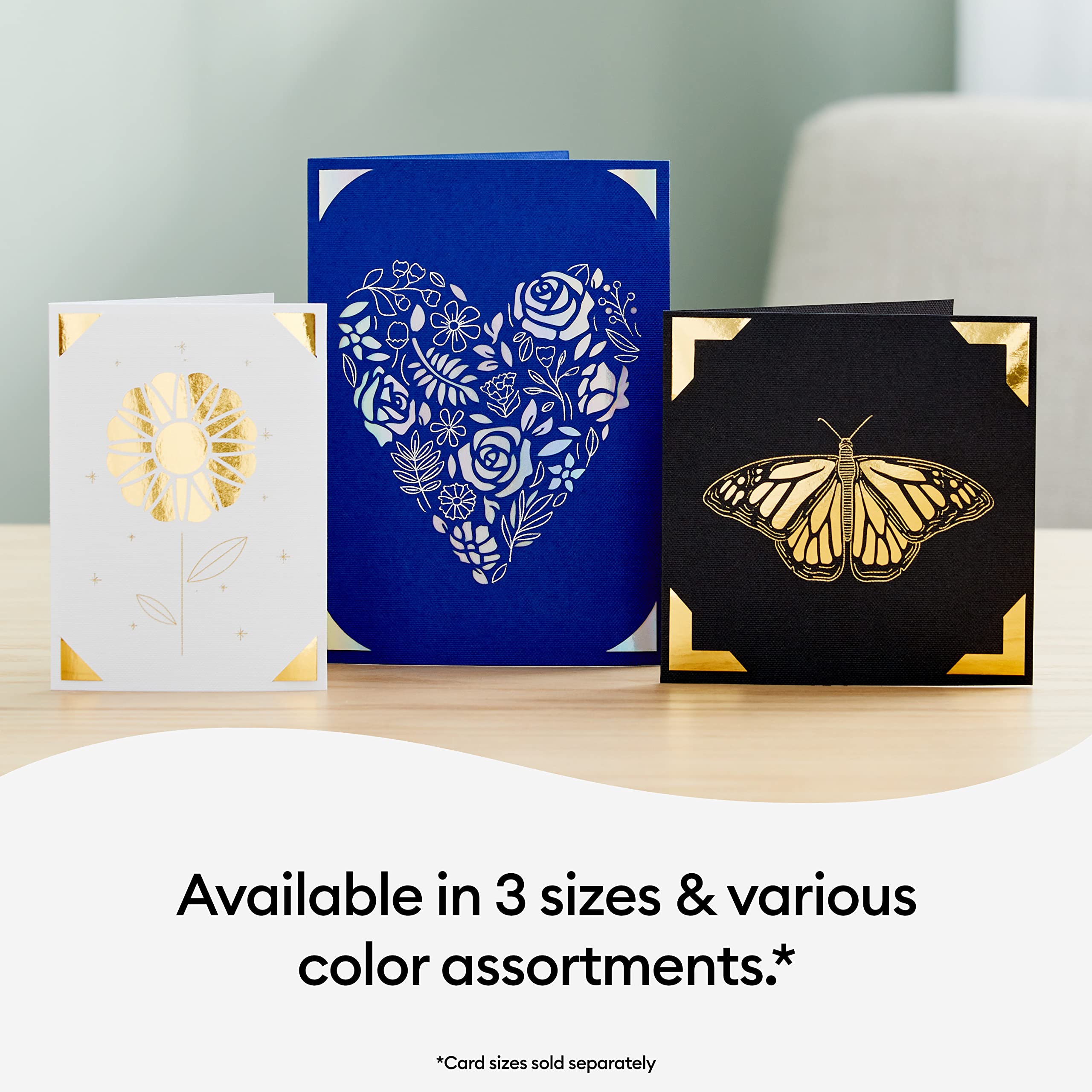 Cricut Foil Transfer Insert Cards R10, Easy Release Foil To Craft Cricut Cards, Create Birthday Cards, Thank You Cards, Compatib