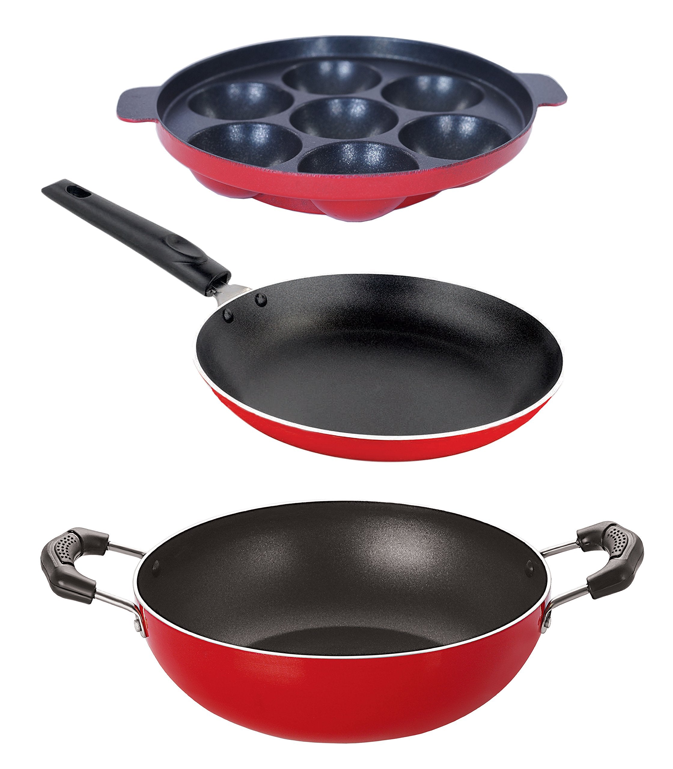 Nirlon Gas Compatible NonStick Cookware Combo Set Offer, 3 Piece, 2.6Mm_Kd14_Tp_Ap(7)