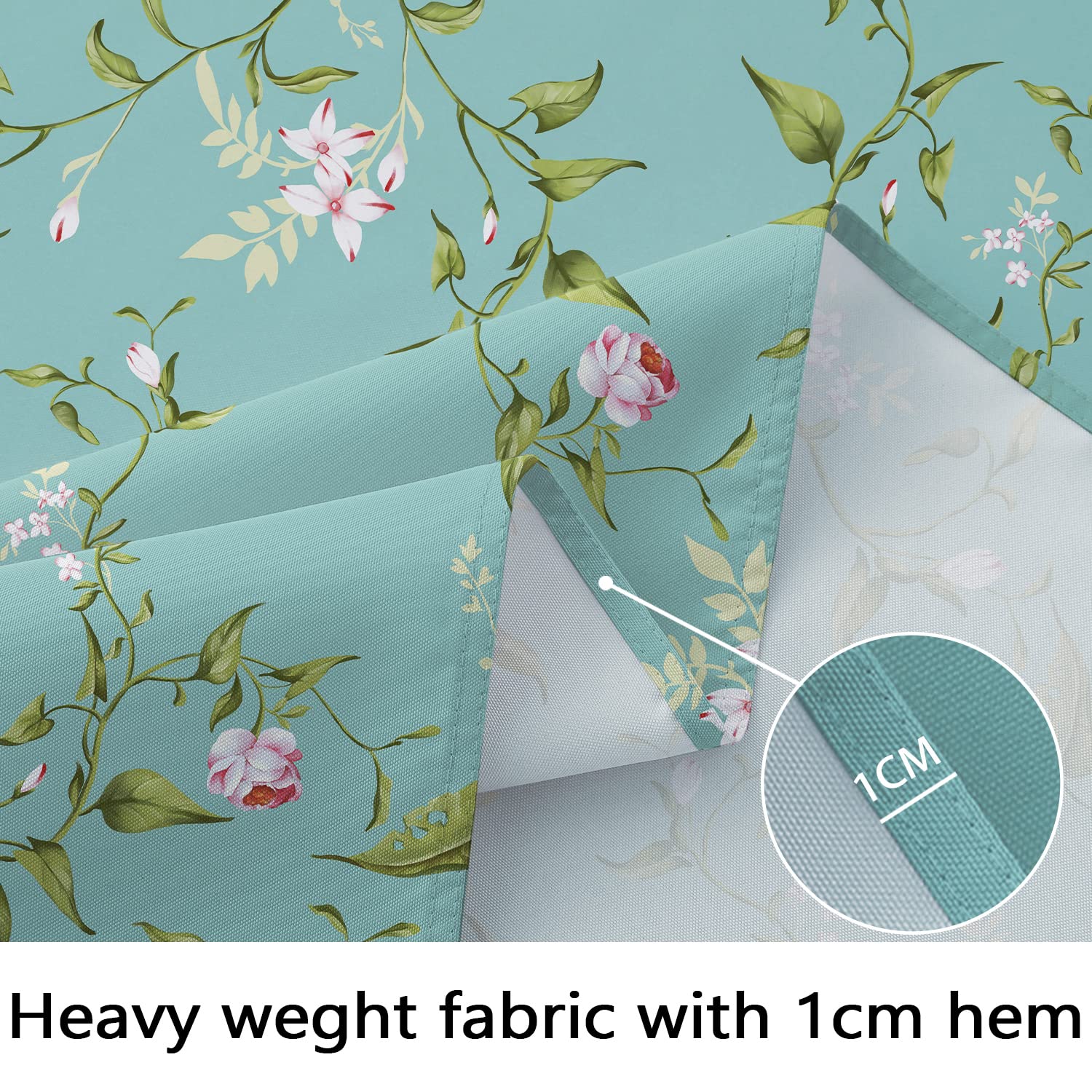 Bnejvif Plum Flower Oval Print Tablecloth, Spring Patterned Oval Tablecloth, Summer Food Network Oval Tablecloth Waterproof Wrin