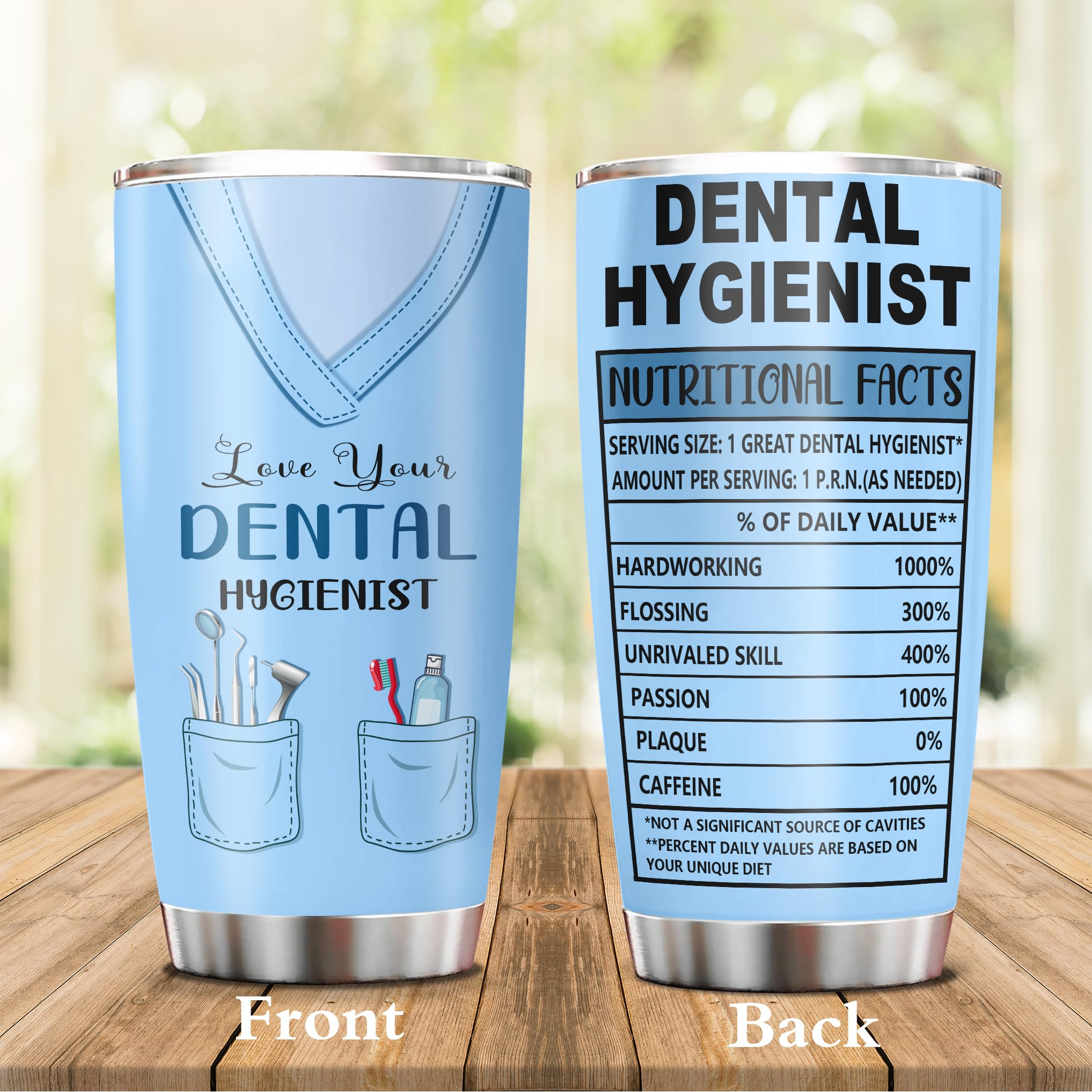Jevuta Dental Hygienist Gift Tumbler - Dental Hygienist Appreciation Week Gifts - Graduation Gifts for Dental Hygienist (20oz)
