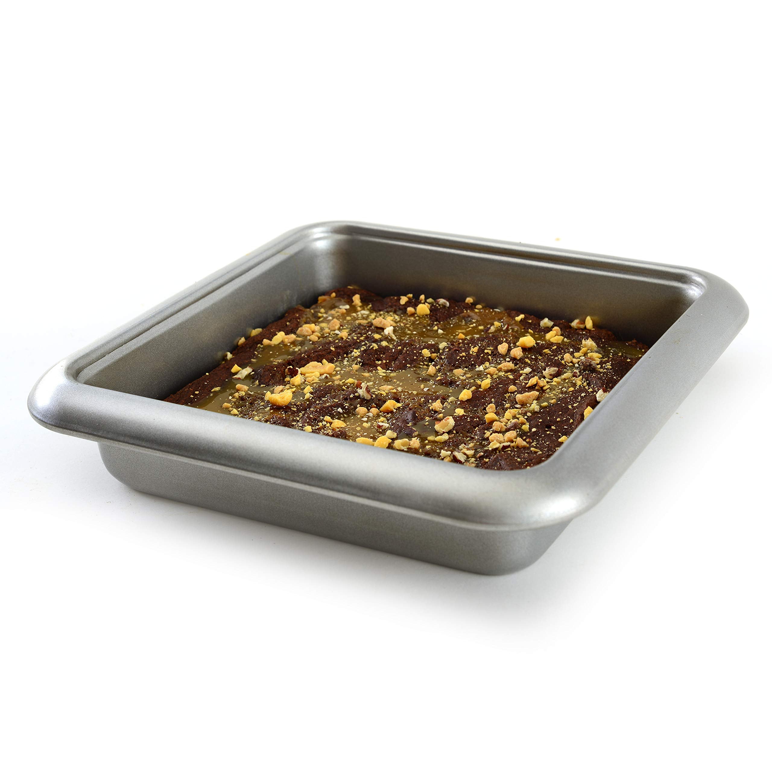 Norpro Nonstick Square Cake Pan, 8-Inch, Grey., Gray