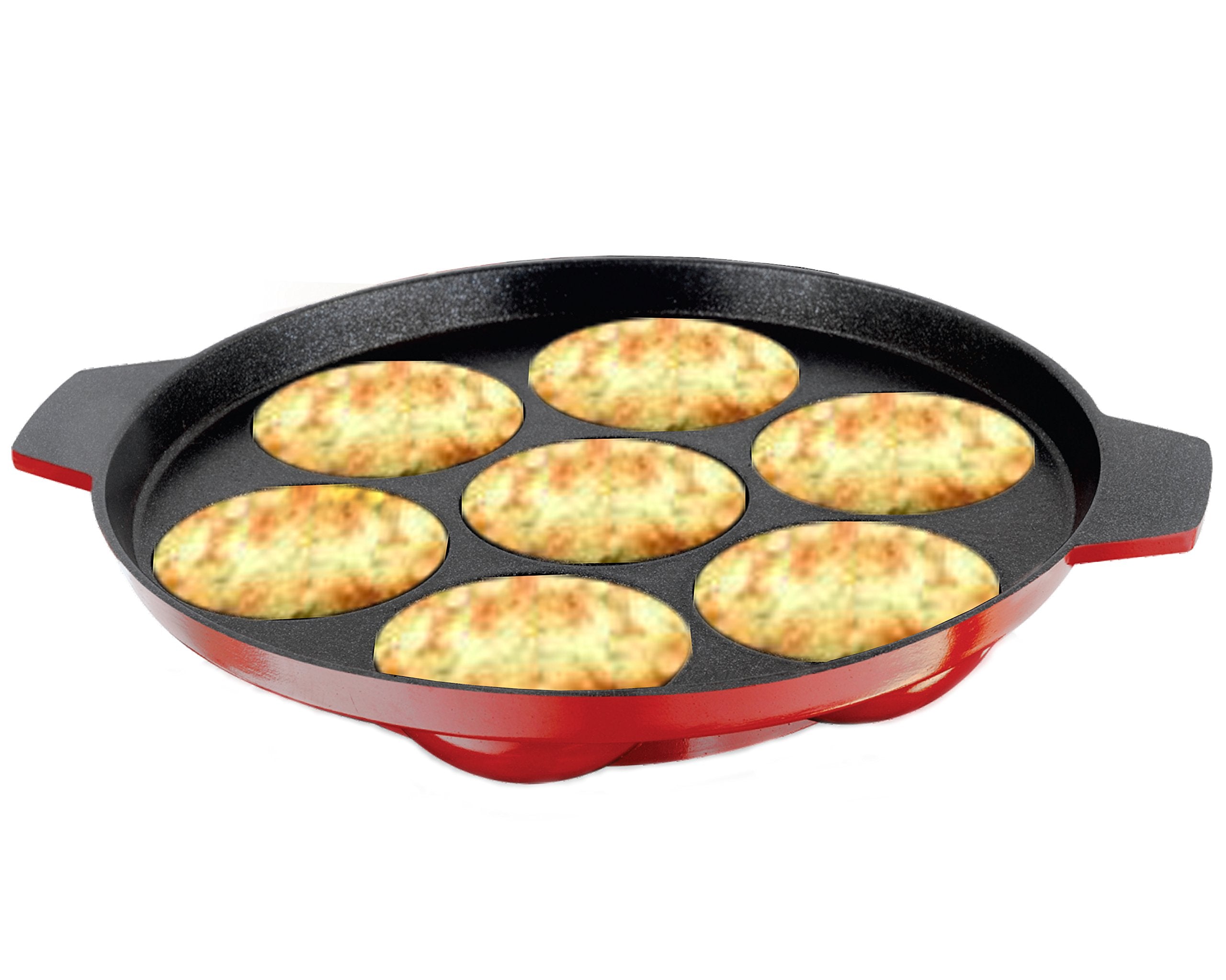 Nirlon NonStick Aluminium Appampatram, Black