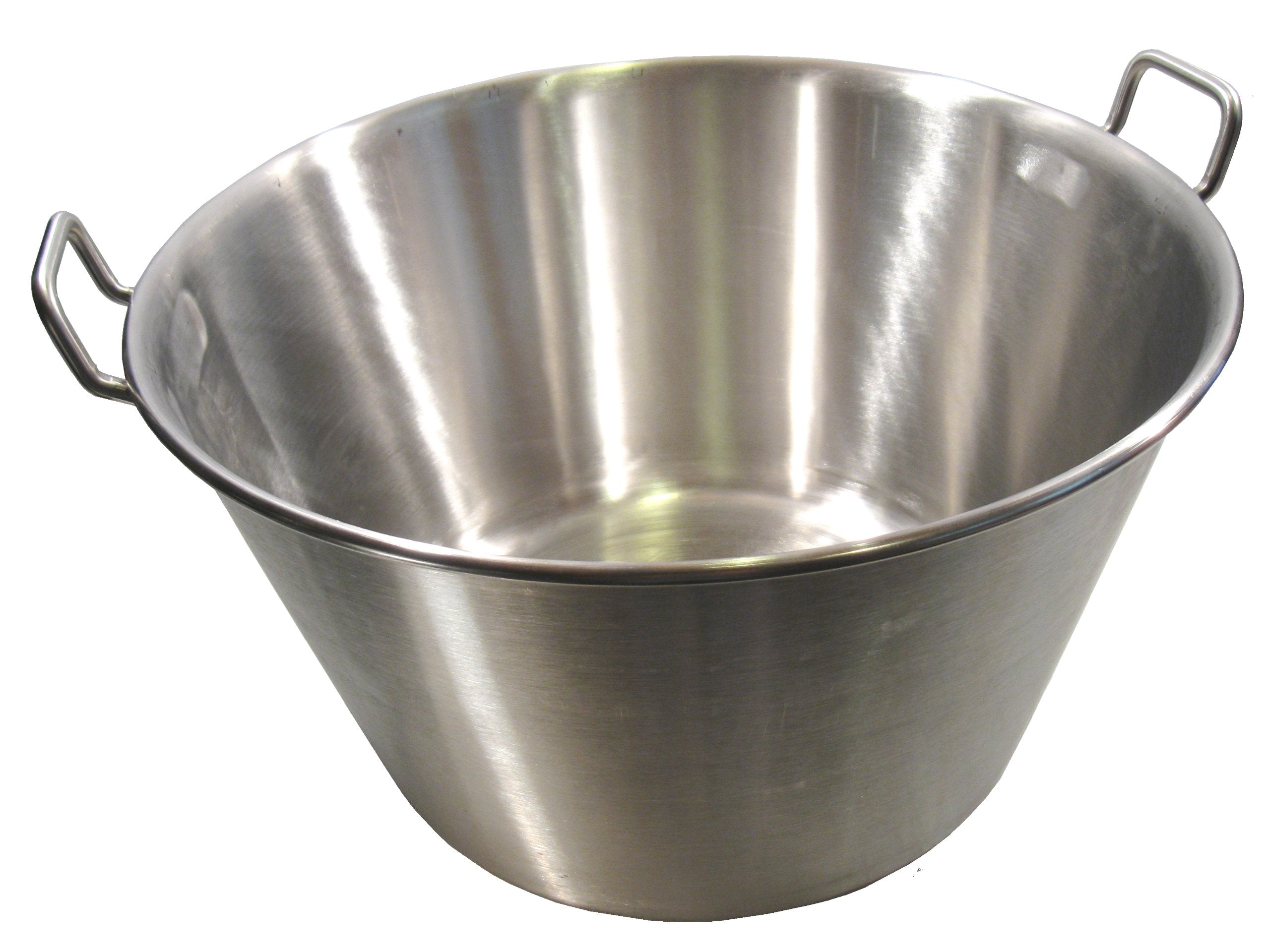 Cazo Grande Para Carnitas Extra Large 21'' Inch Stainless Steel Heavy Duty Acero Inoxidable Wok Comal Fry