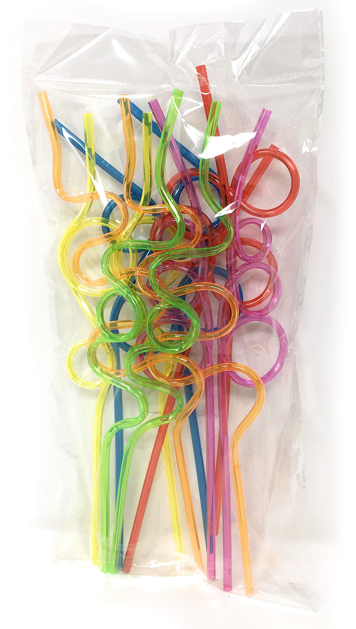 12-Pk Crazy Straws For Kids Silly Straws For Kids Plastic Straws Reusable Drinking Straws Reusable Plastic Straws Plastic Reusab