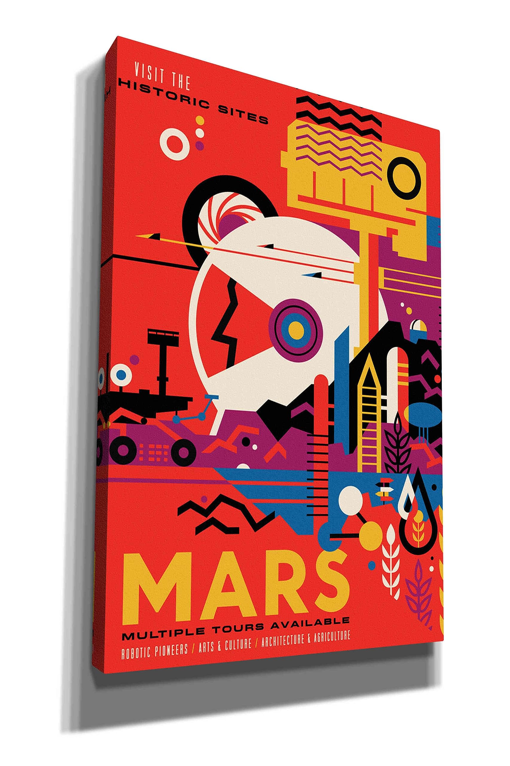 Epic Graffiti 'Visions Of The Future: Mars' Canvas Wall Art, 12'' X 18''