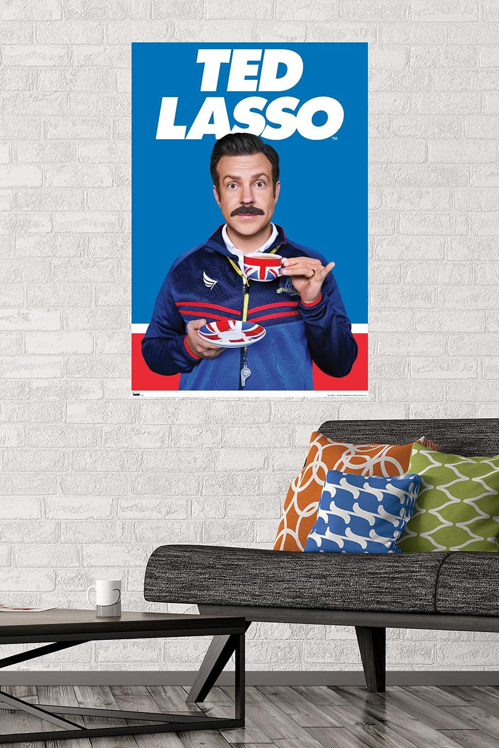Trends International Ted Lasso - Tea Wall Poster, 22.37'' X 34.00'', Poster & Mount Bundle