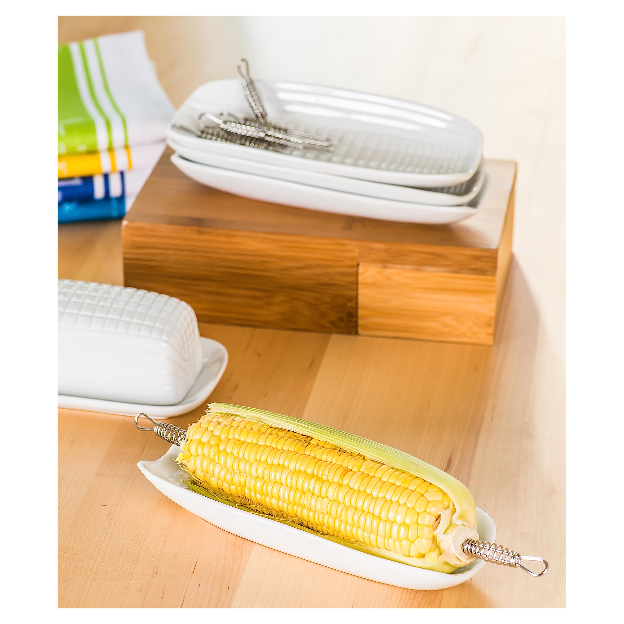 BIA Cordon Bleu 9'' Corn Dish  Set of 4  White