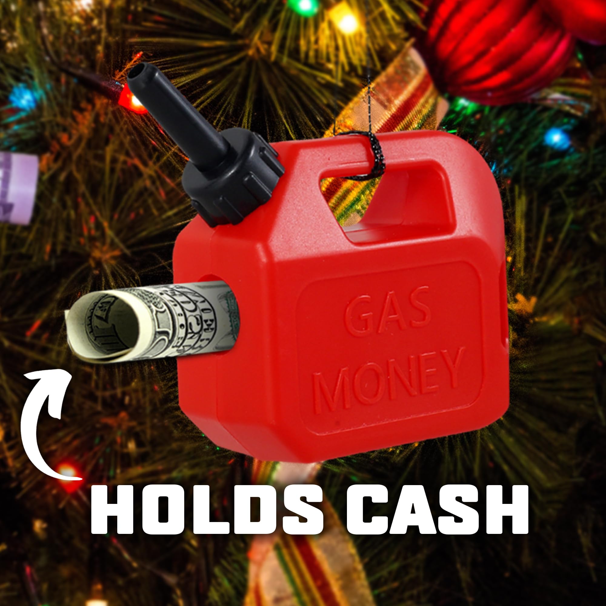 Funny Christmas Gas Money Ornament 2025 - Funny Money Holder for Cash Gift - Money Holders Money Holder for Cash Gift - Christma