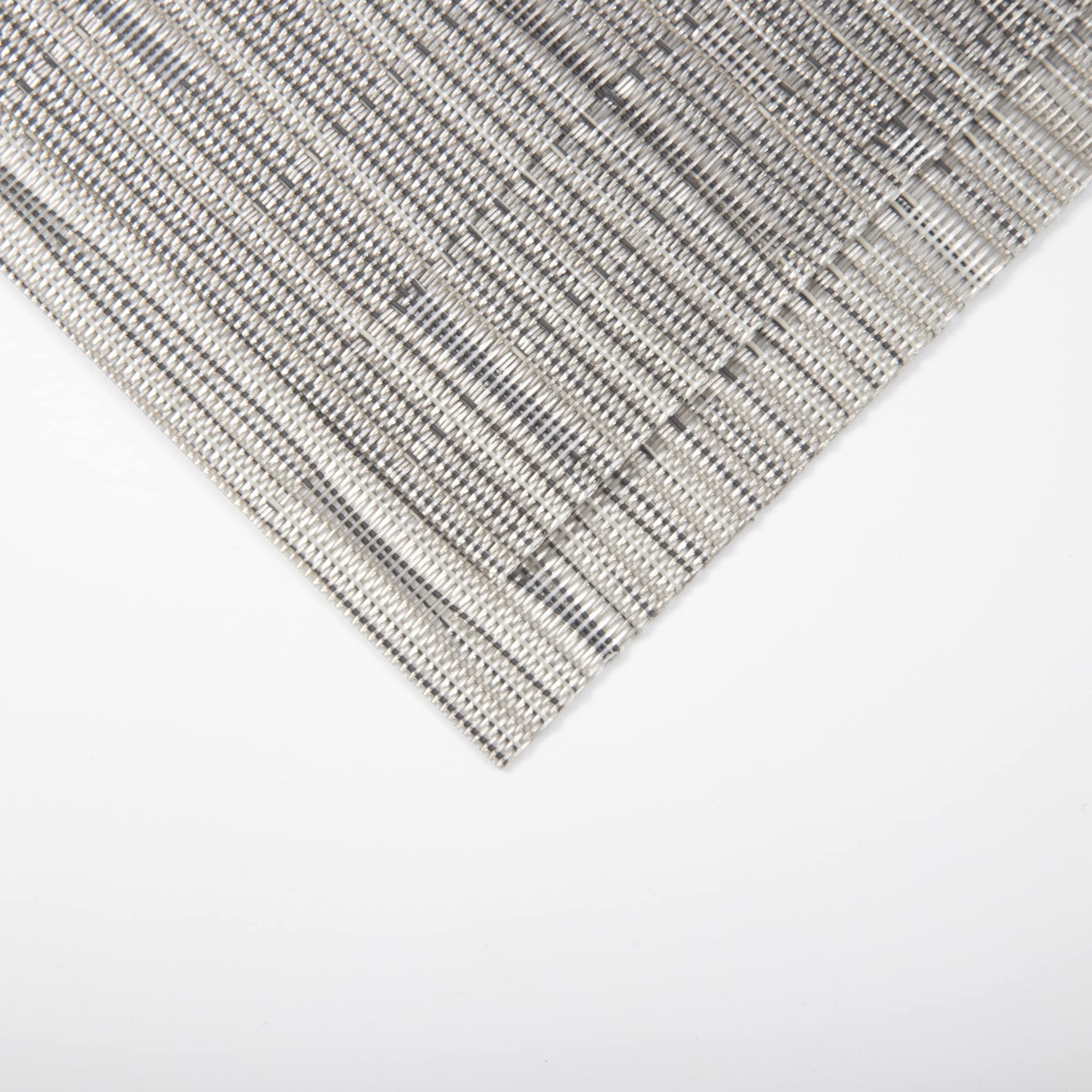 Slkqg Sliver Placemats Set Of 8 - Easy Clean Modern Durable Washable Vinyl Place Mats - Heat Resistant Placemats For Kitchen Tab
