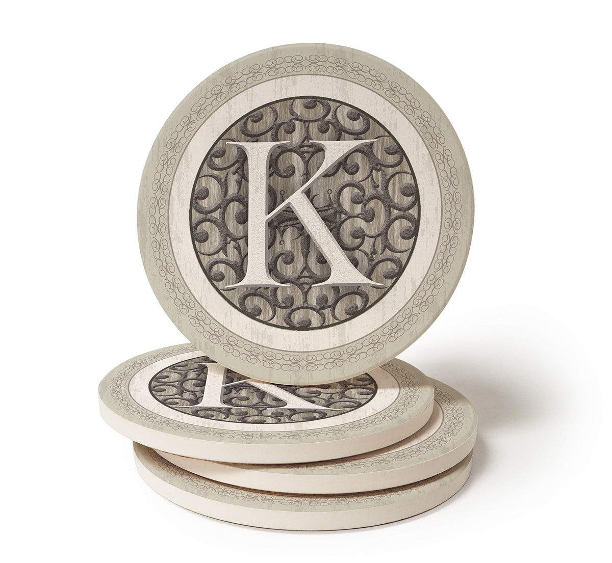Coasterstone Monogram K Coasters