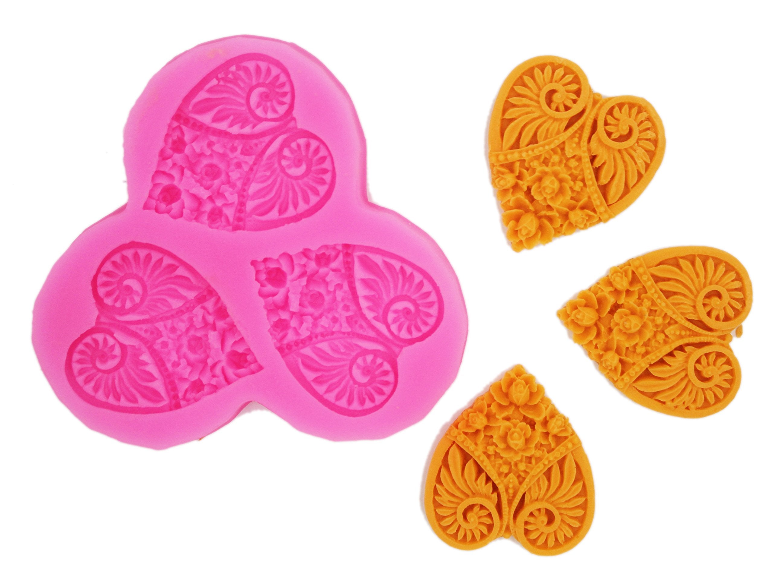 Longzang Mini Flowers F0048 Fondant Mold Silicone Sugar Mini Mold Craft Molds Diy Cake Decorating