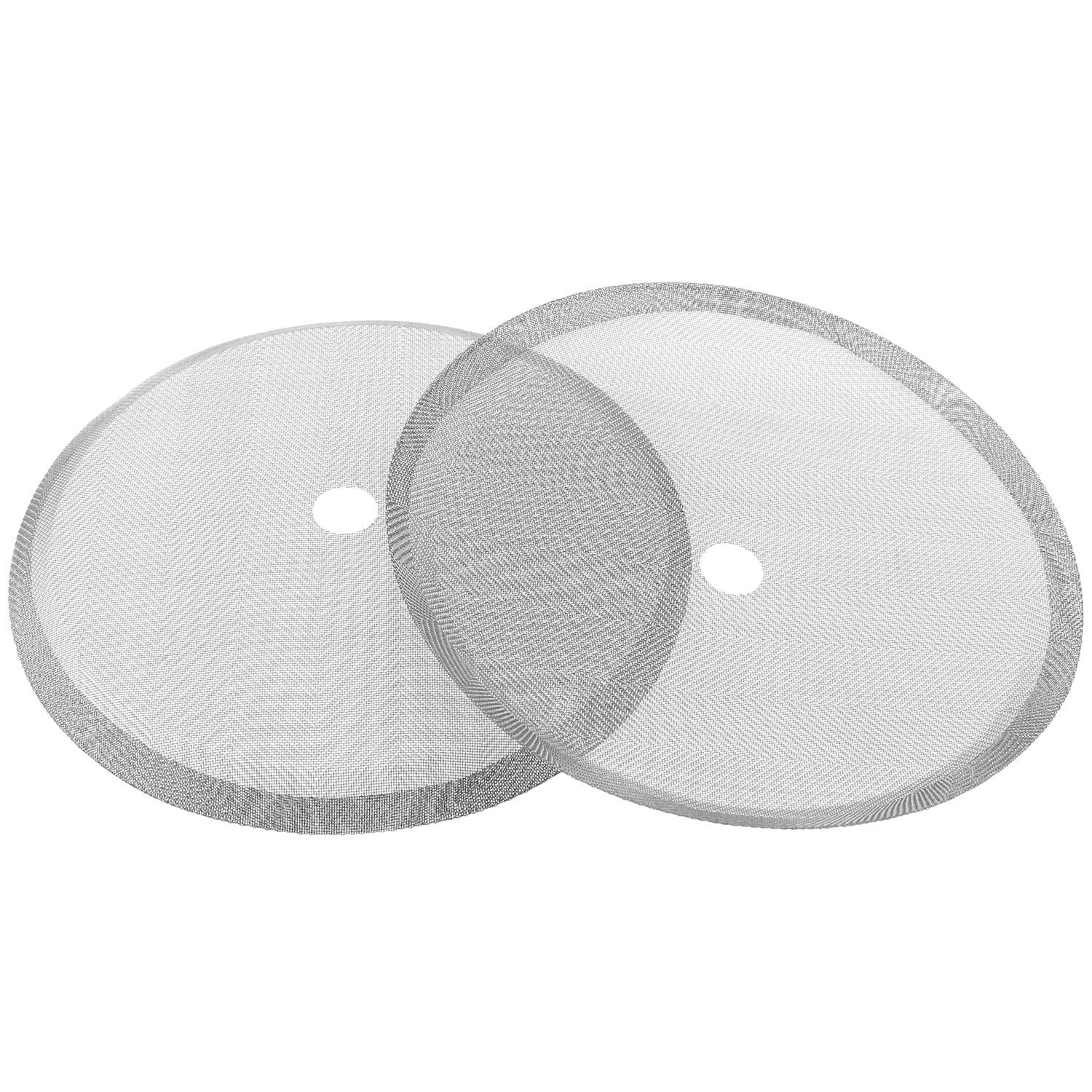 MTQY Stainless Steel French Press Replacement Filter Screen - 3.8 inch, 0.35 inch Hole, Model FPRFS-97-6, 6pcs Set