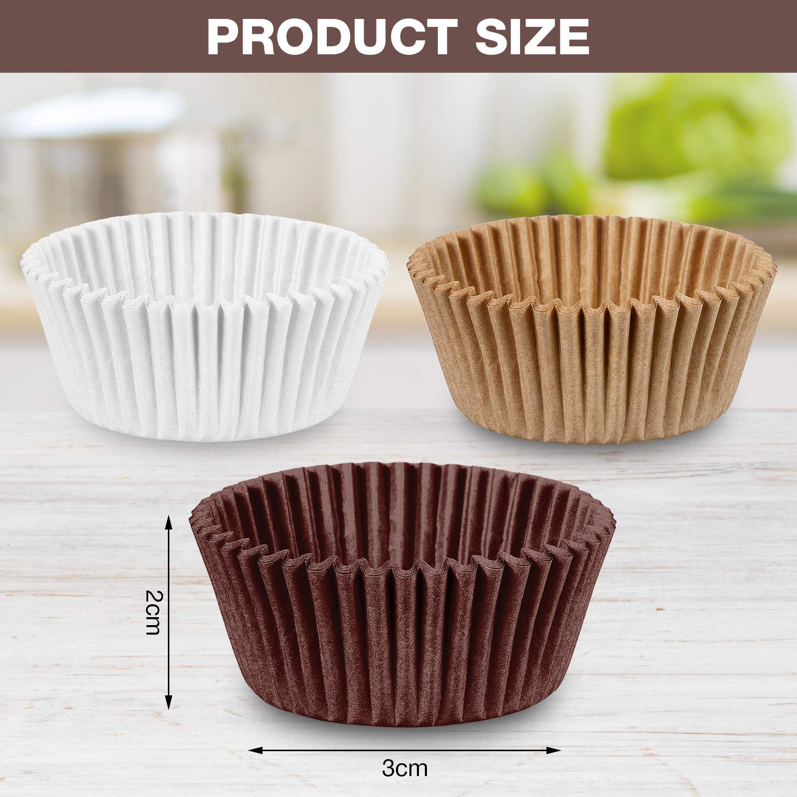Zonon 1000 Pieces Cupcake Liners For Baking Liners Paper Cupcake Wrappers Bulk Cup Cake Cases Muffin Baking Paper Cups For Candy