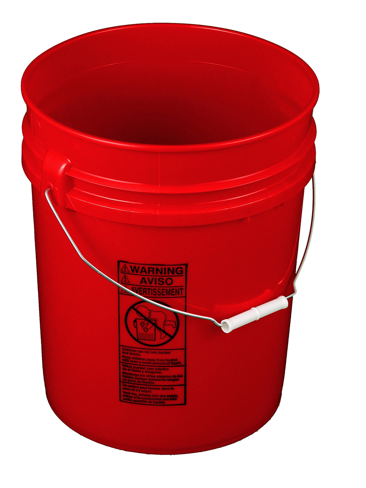 Bucket Left Red 5 Gallon Bucket; Heavy Duty 90 Mill. – Homenkitchenshop