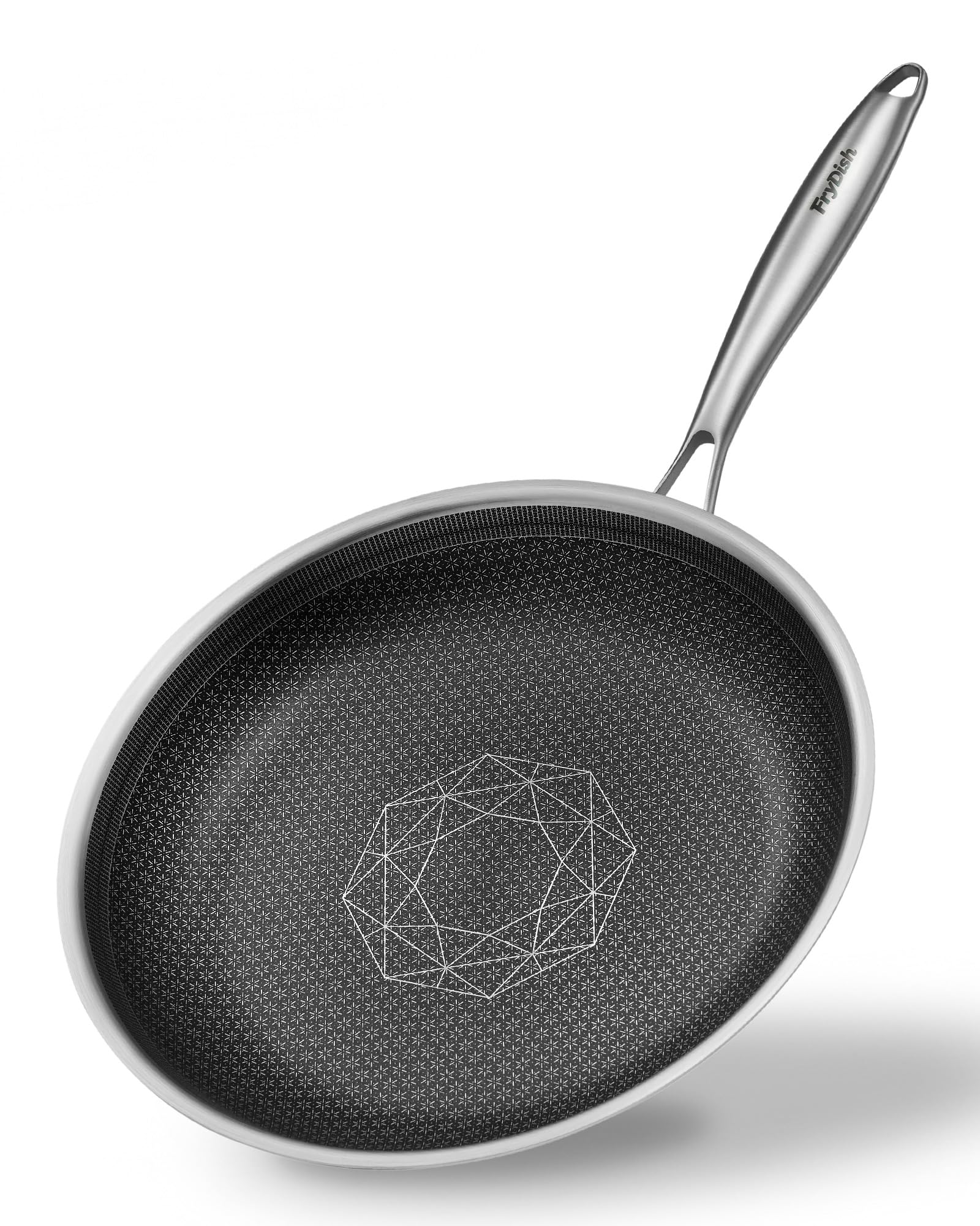FryDish Non Stick Frying Pans, 8.3 Inch Hybrid Frying Pans Nonstick, Dishwasher & Oven Safe, Induction Compatible, With StayCoo