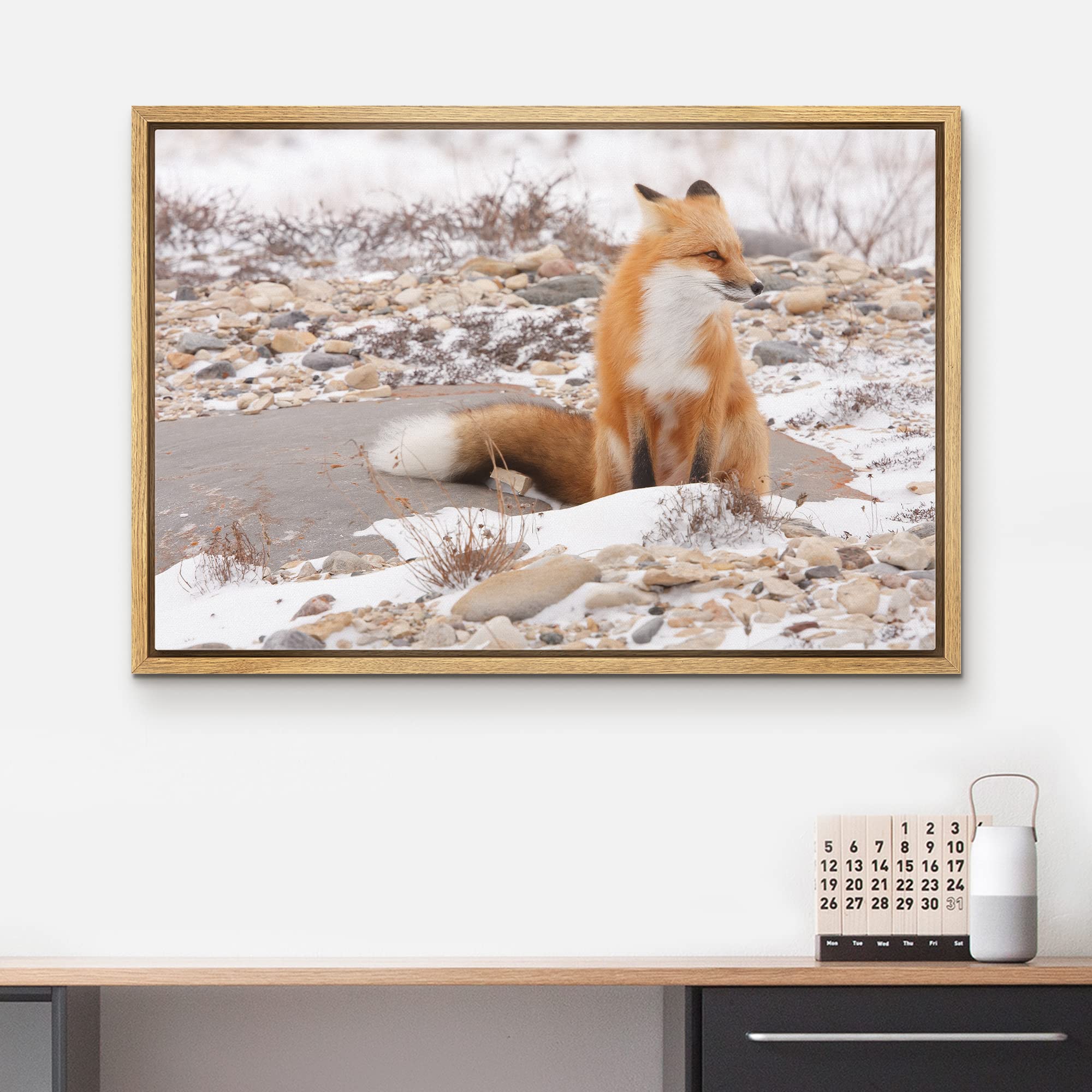 Wall26 Framed Canvas Wall Art - Be A Unicorn In A Field Of Horses - Giclee Print Gallery Wrap Modern Home Art Ready To Hang - 16
