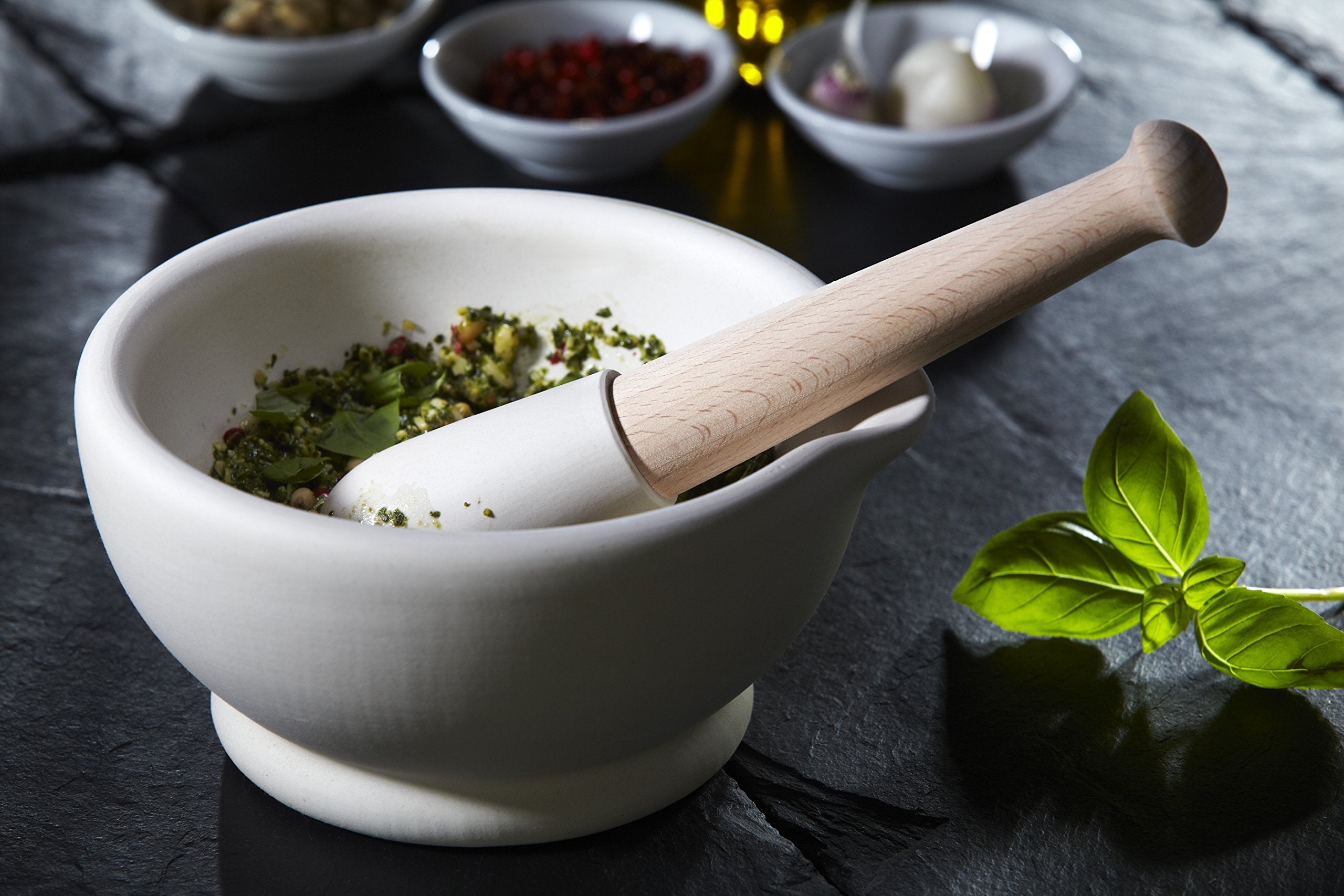 Milton Brook Range Unglazed Mortar & Pestle, 6-Inch