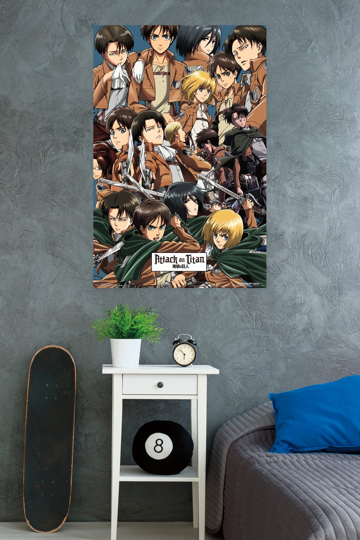 Trends International Attack On Titan - Collage Wall Poster, 22.375'' X 34'', Premium Unframed Version