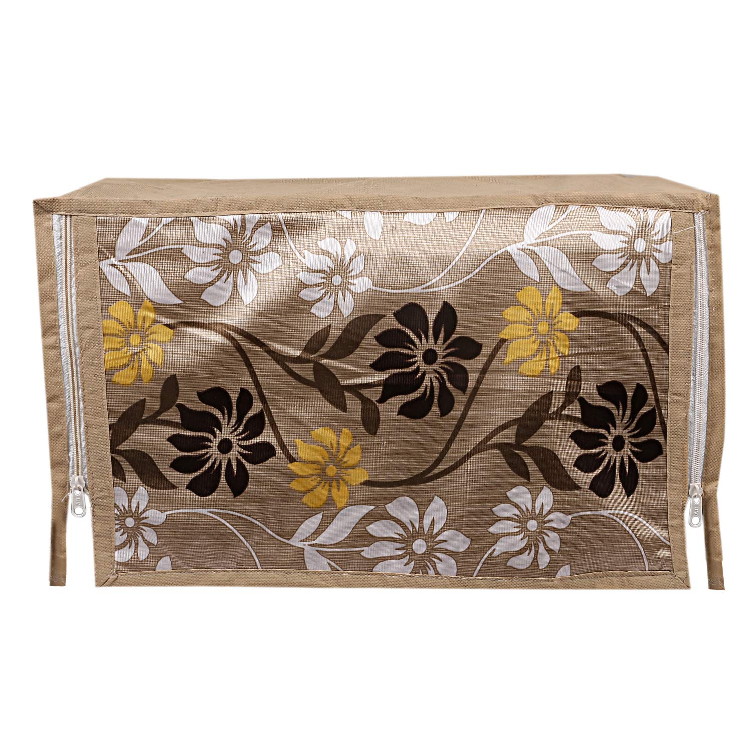 Kuber Industries Cotton 1 Piece Microwave Oven Cover 20 Ltr (Gold) -Ctktc5715