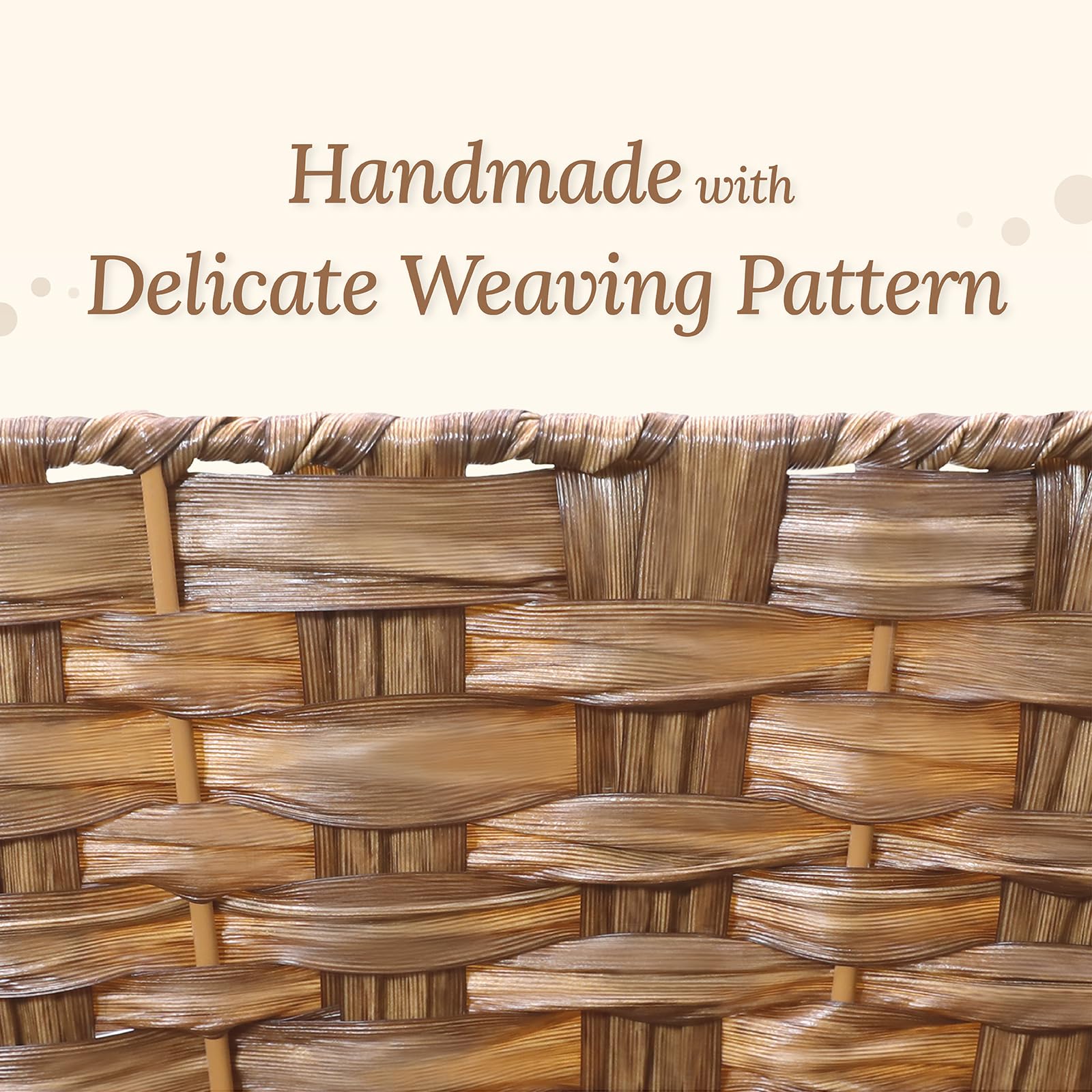 Weenest Wicker Storage Basket With Handle, Woven Baskets For Organizing And Trays, Holders, Organizers, Storage Baskets For Shel