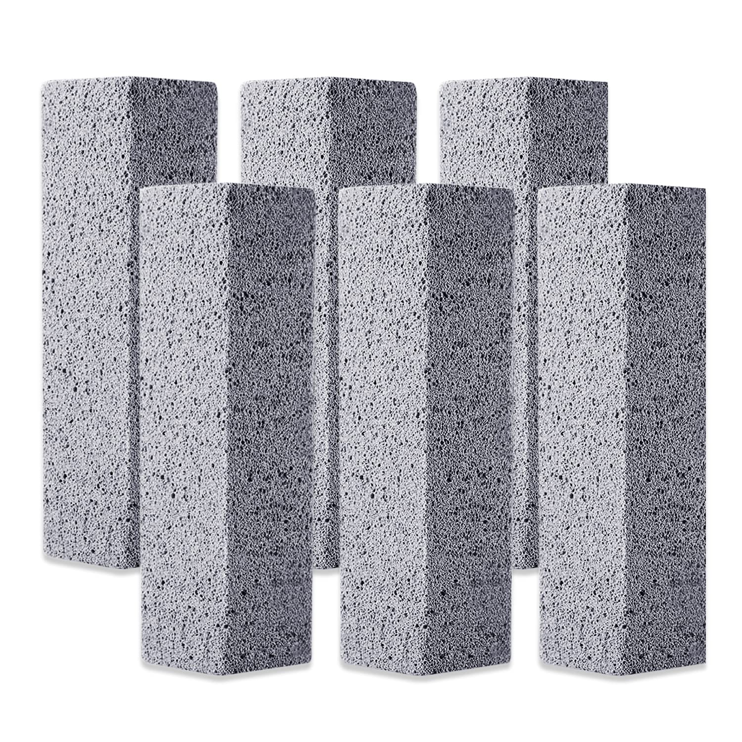 Rpyueyou 6 Pack Pumice Stone Toilet Bowl Clean Brush, Remove Toilet Bowl Hard Water Rings, Calcium Buildup And Rust Suitable For